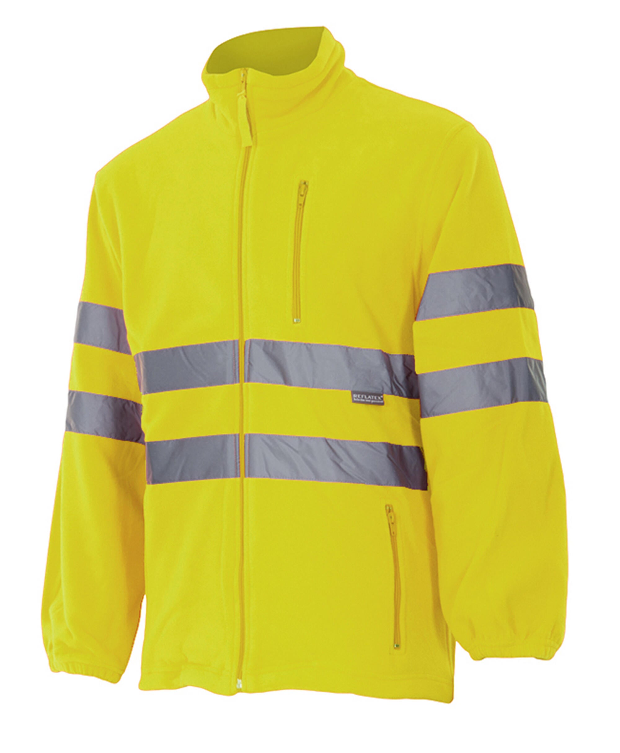 Chaqueta polar av velilla - amarillo flúor - xs