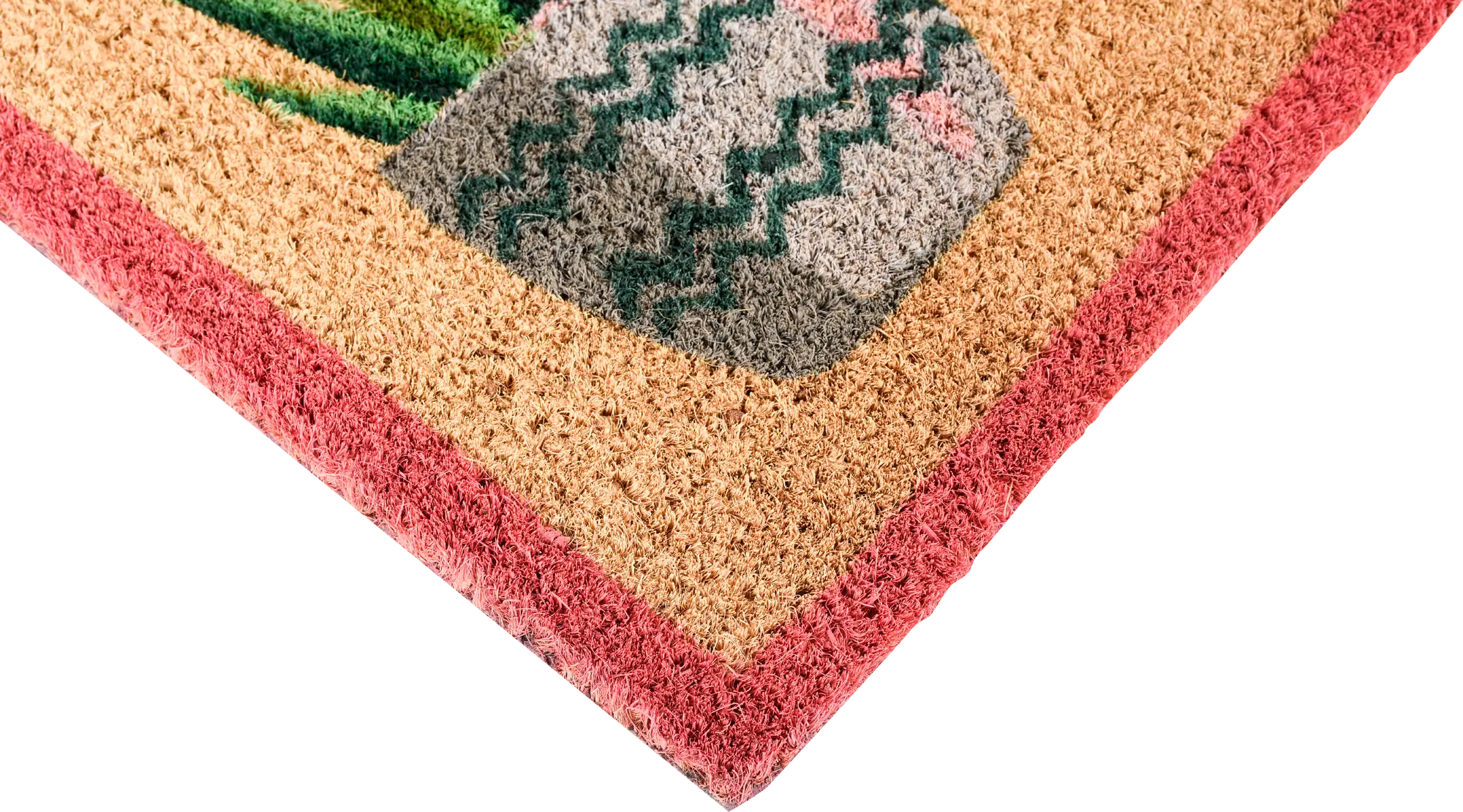 Tapete de entrada COCO VASOS 40X70CM VERDE - 11