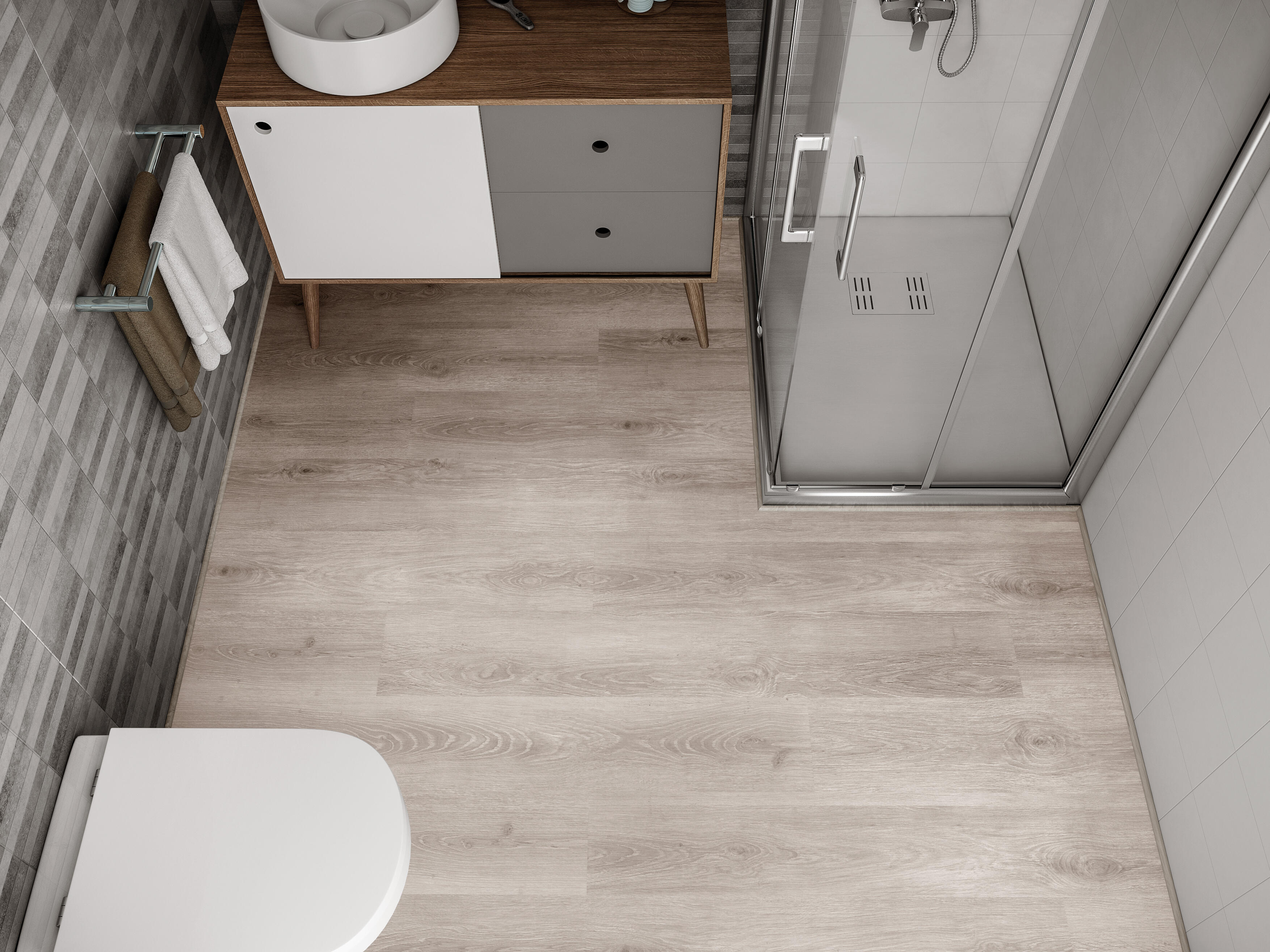 Suelo laminado ARTENS INSTENSO PLUS CASTELLÓN GRIS 1,55 m²/caja - 2