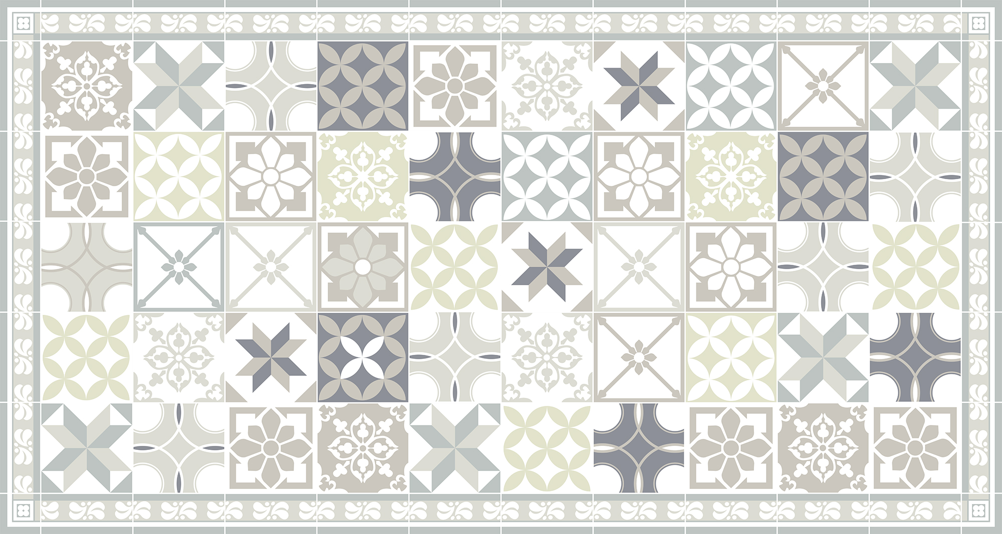 Alfombra pie de cama exterior/interior pvc forcat gris 80x150cm