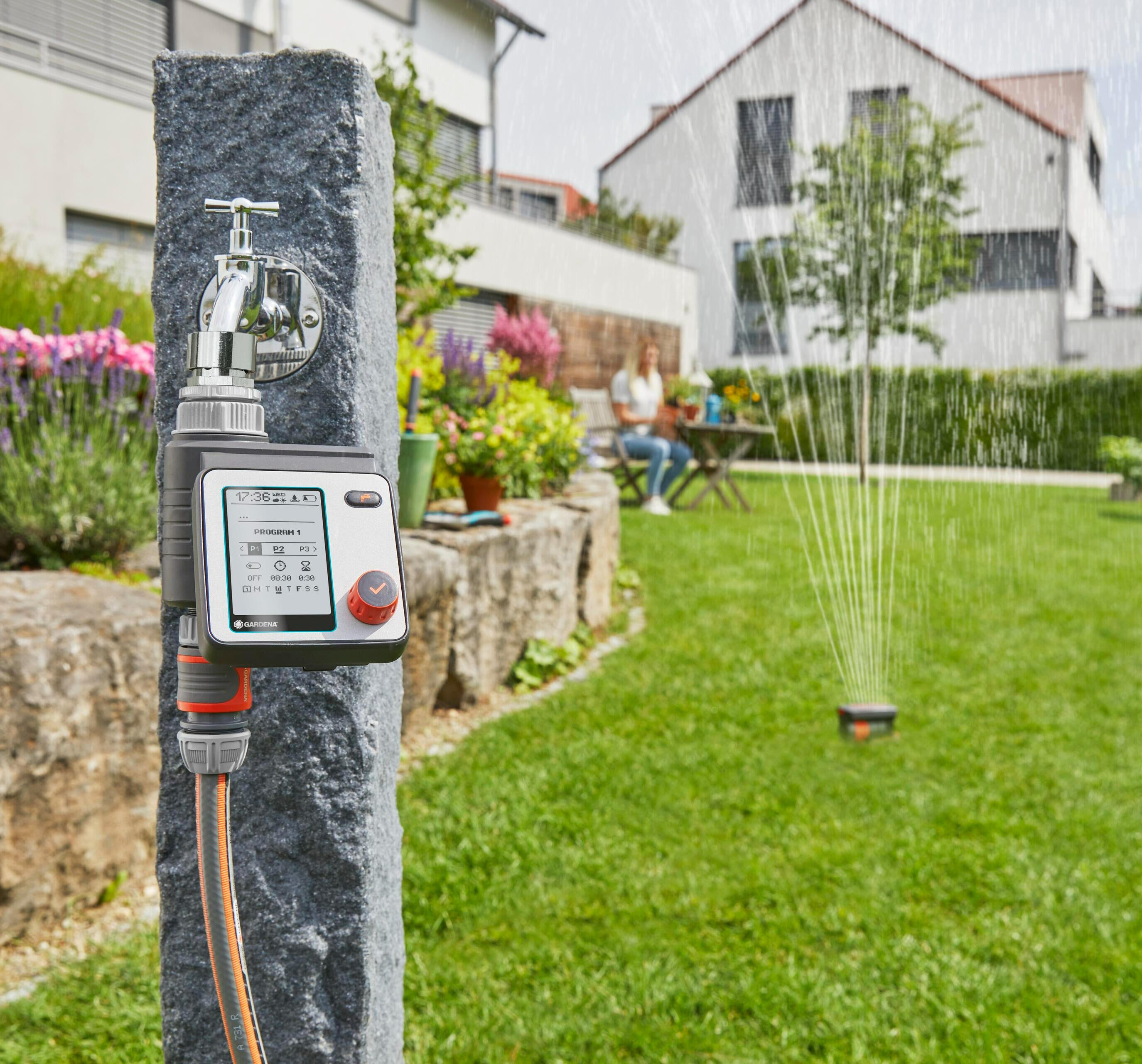Programmateur d'arrosage piles GARDENA Master 1892-20 1 voie - 17