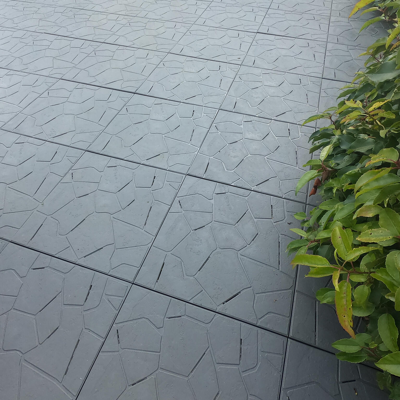 Dalle clip SNAPTILE, gris, L.38 x l.38 cm x Ep.25 mm - 4