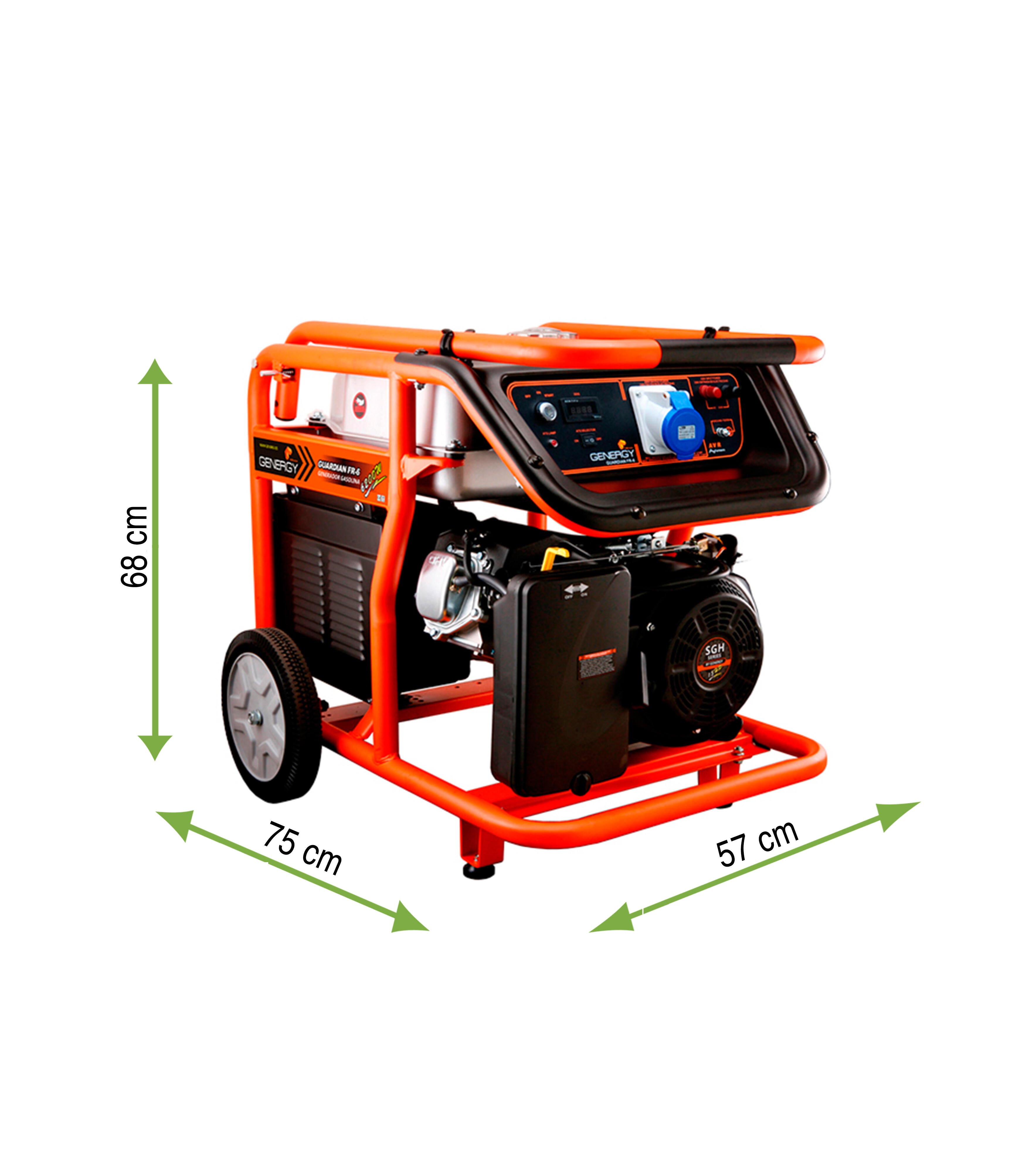 Gerador a gasolina arranque automático 6500/6000 W Genergy Mulhacén ATS - 6