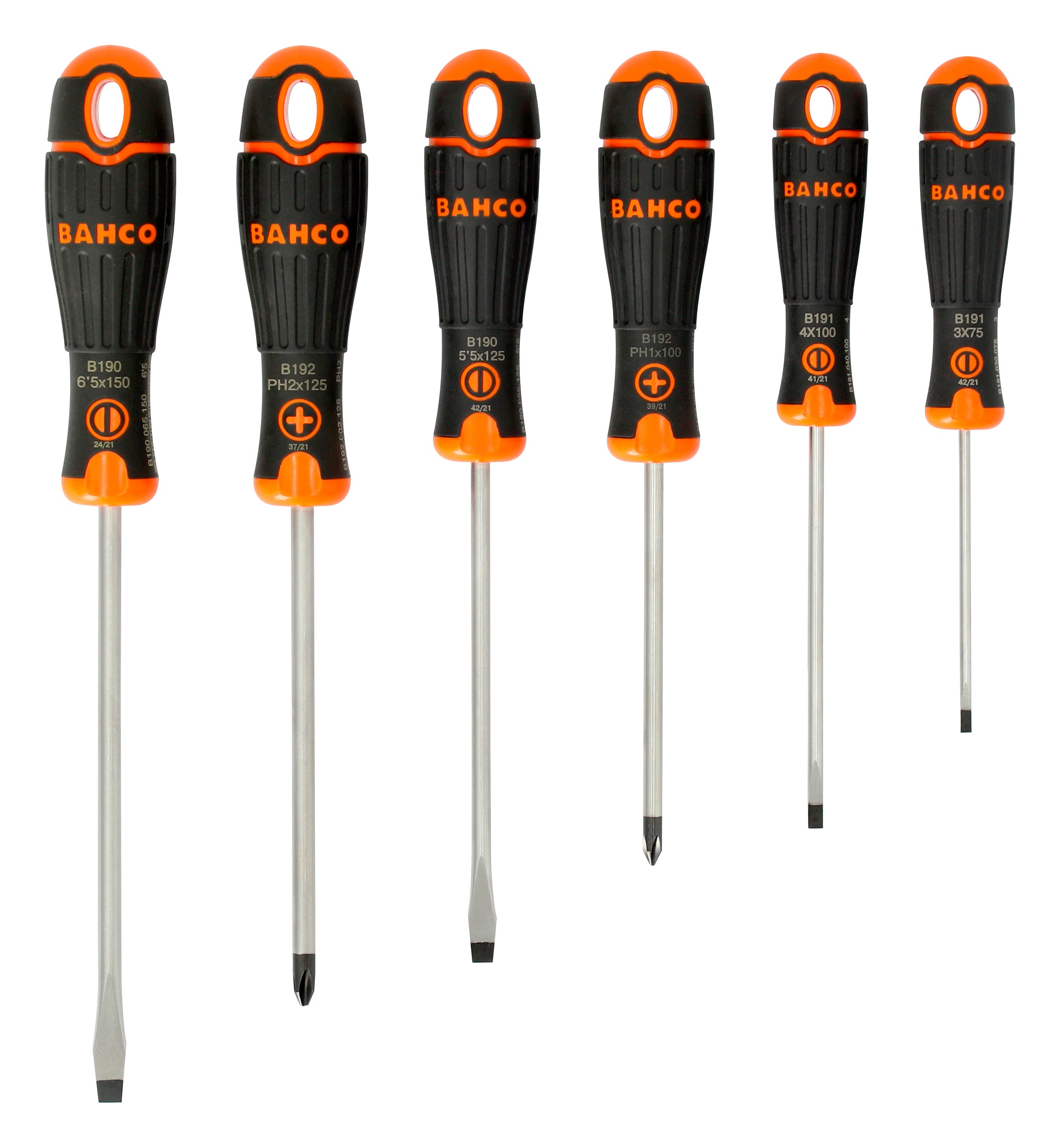 Juego de 6 destornilladores pl/pz/ph bahco