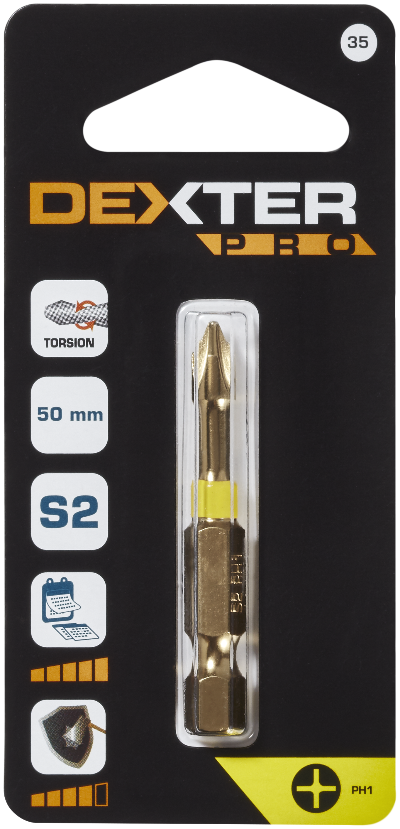 Broca de destornillador de impacto DEXTER PRO ph1 + l.larga (de 26 a 50 mm)mm - 4