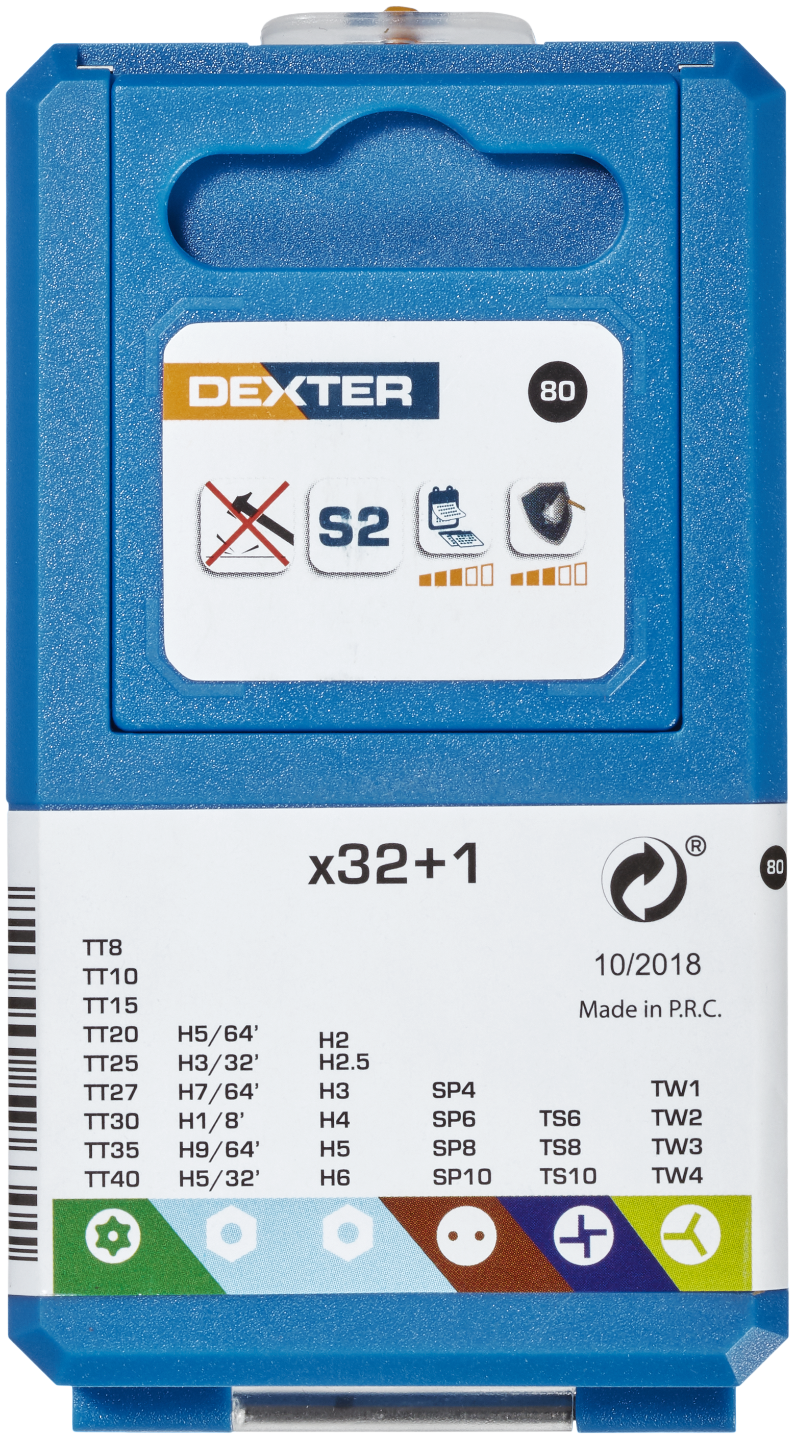 Conjunto de 32 pontas DEXTER PONTAS 25MM - 4