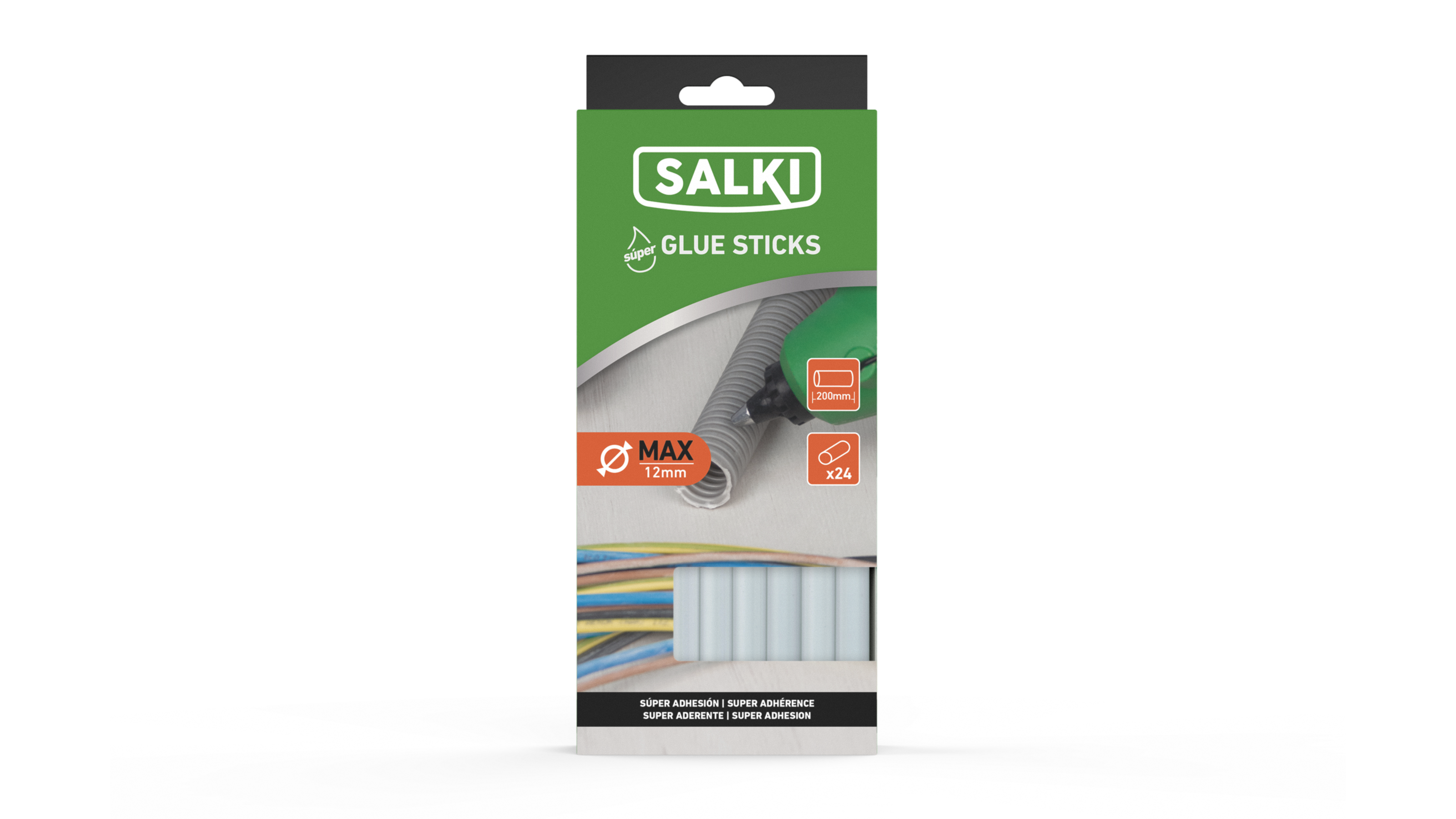 Barra de cola termofusible salki universal super adhesión max