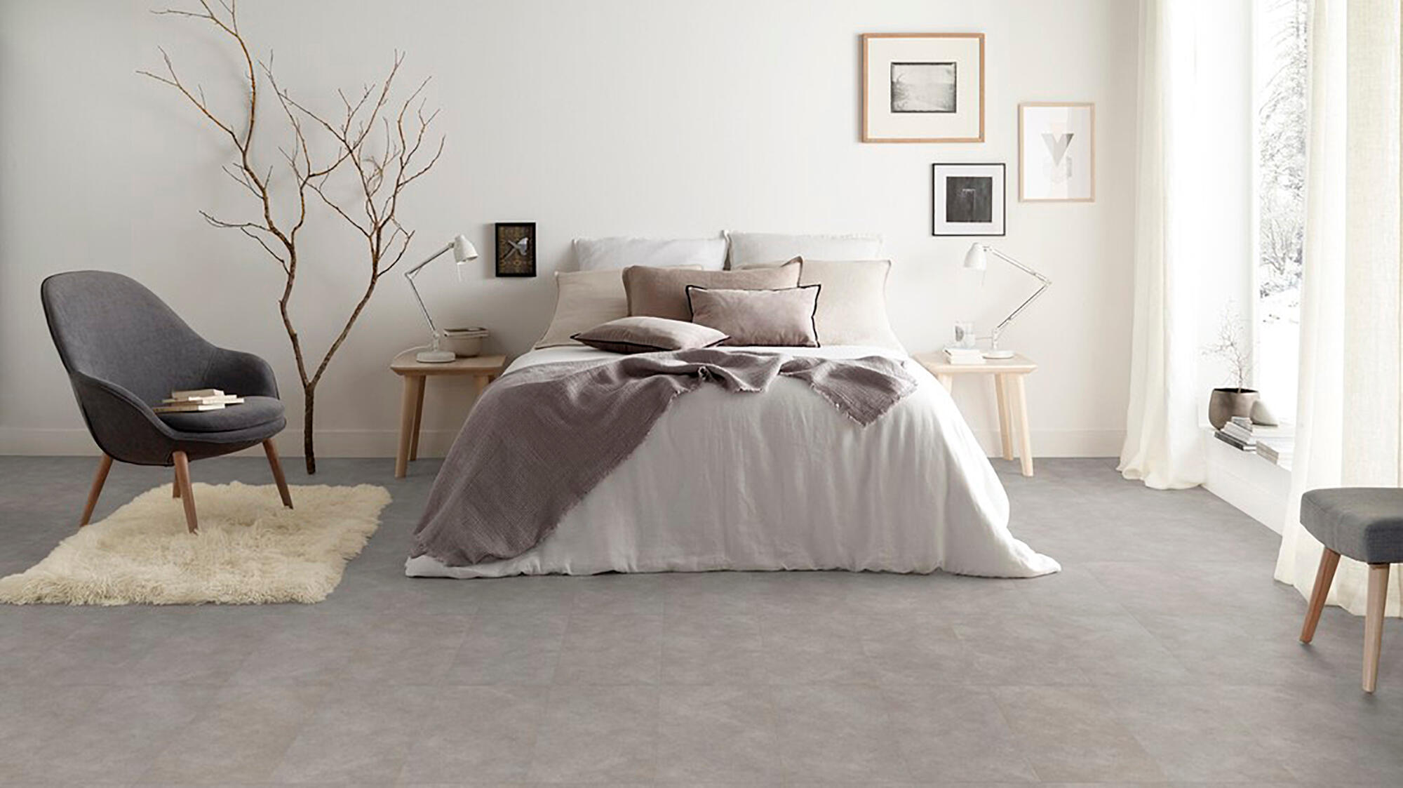 Pavimento vinílico PVC click flutuante Artens Starfloor Ultimate Timeless Concrete 6,5 mm - 2