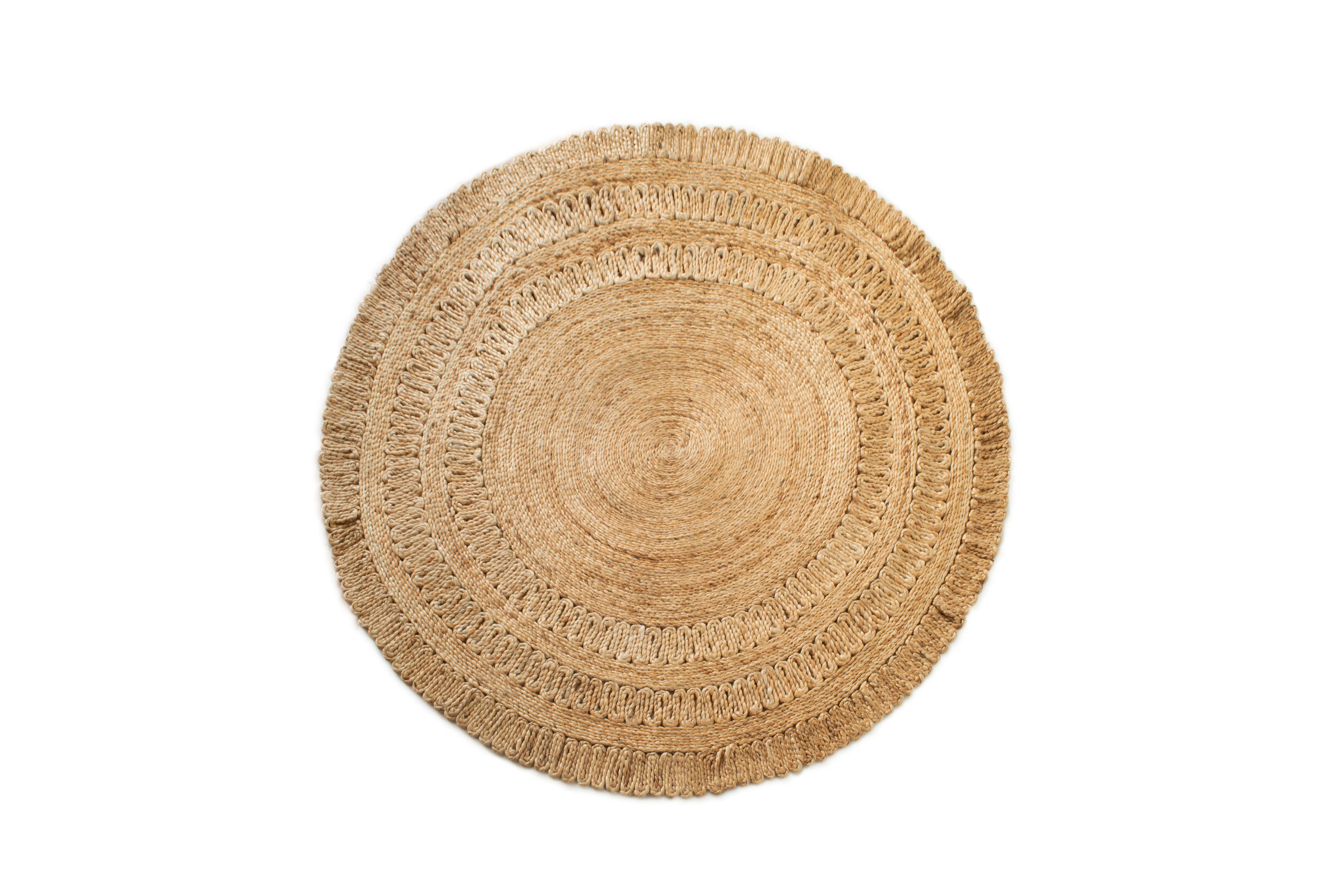Alfombra yute danum marrón natural redonda 150x150cm