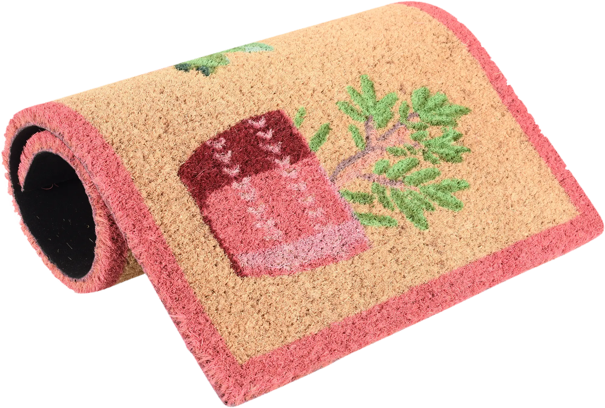 Tapete de entrada COCO VASOS 40X70CM VERDE - 10