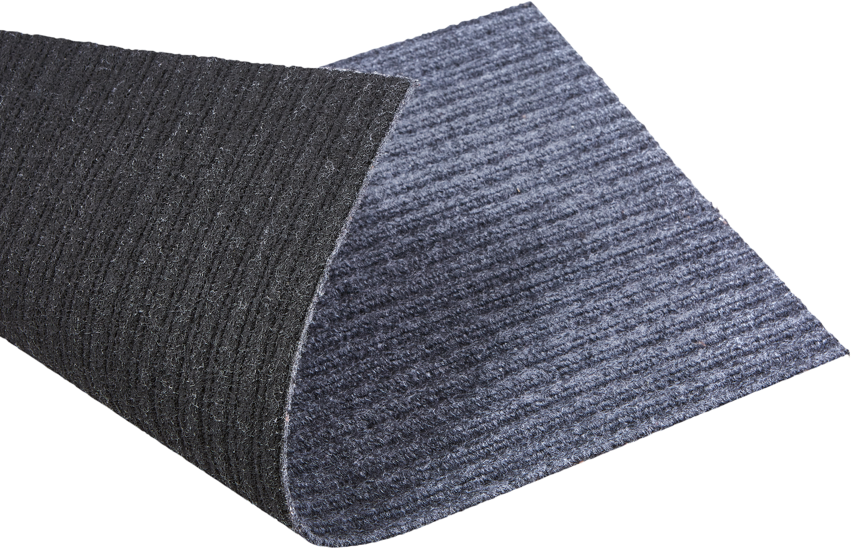 Tapete de entrada alcatifa interior e exterior Jean 33x55cm cinza - 4