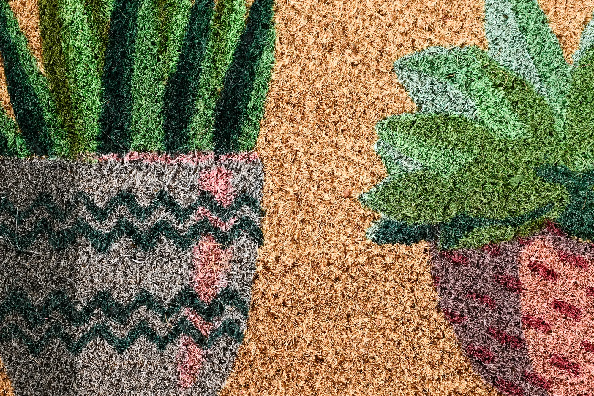 Tapete de entrada COCO VASOS 40X70CM VERDE - 6