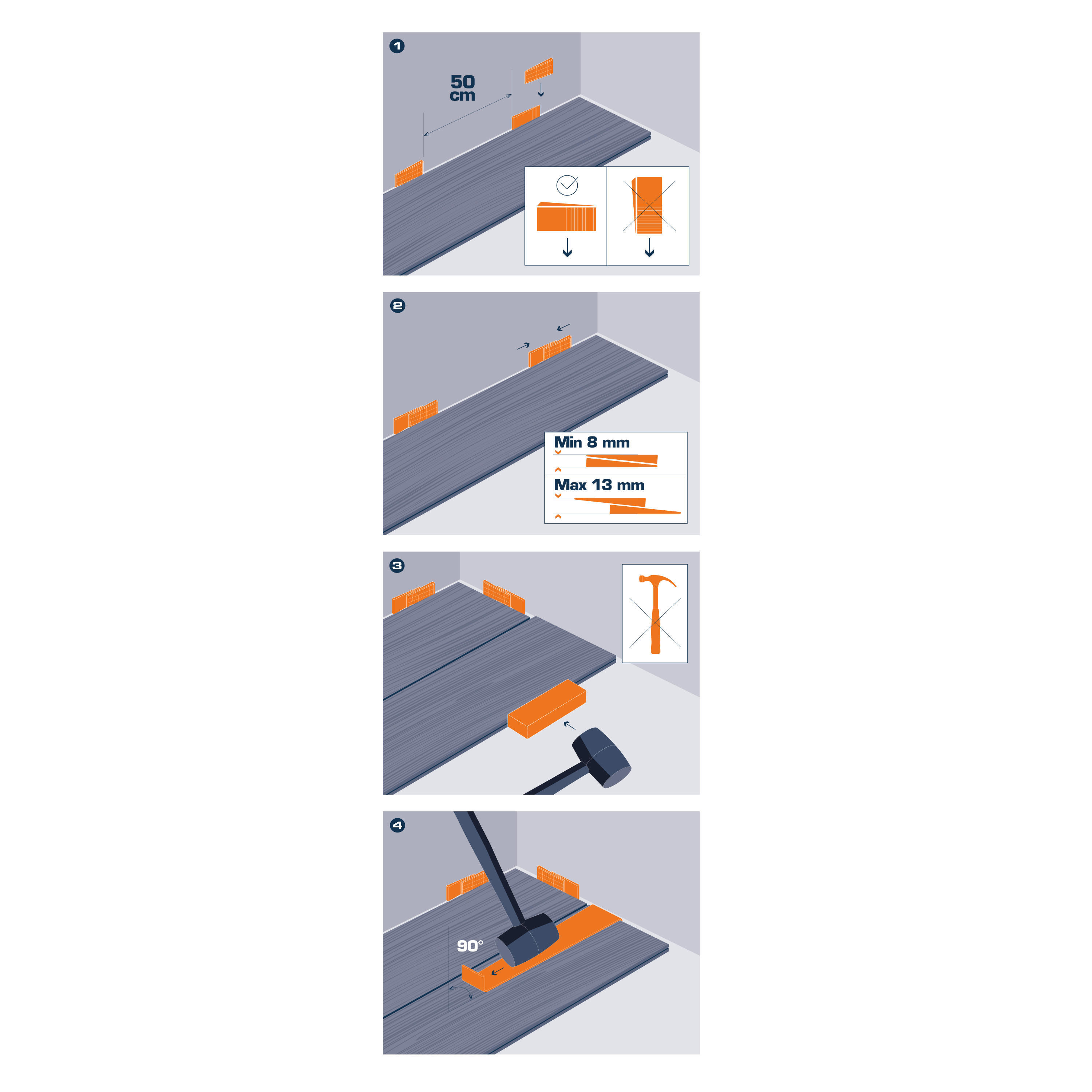 Kit de instalação de pavimento DEXTER ARTENS PAVIMENTO LAMINADO E MADEIRA - 3