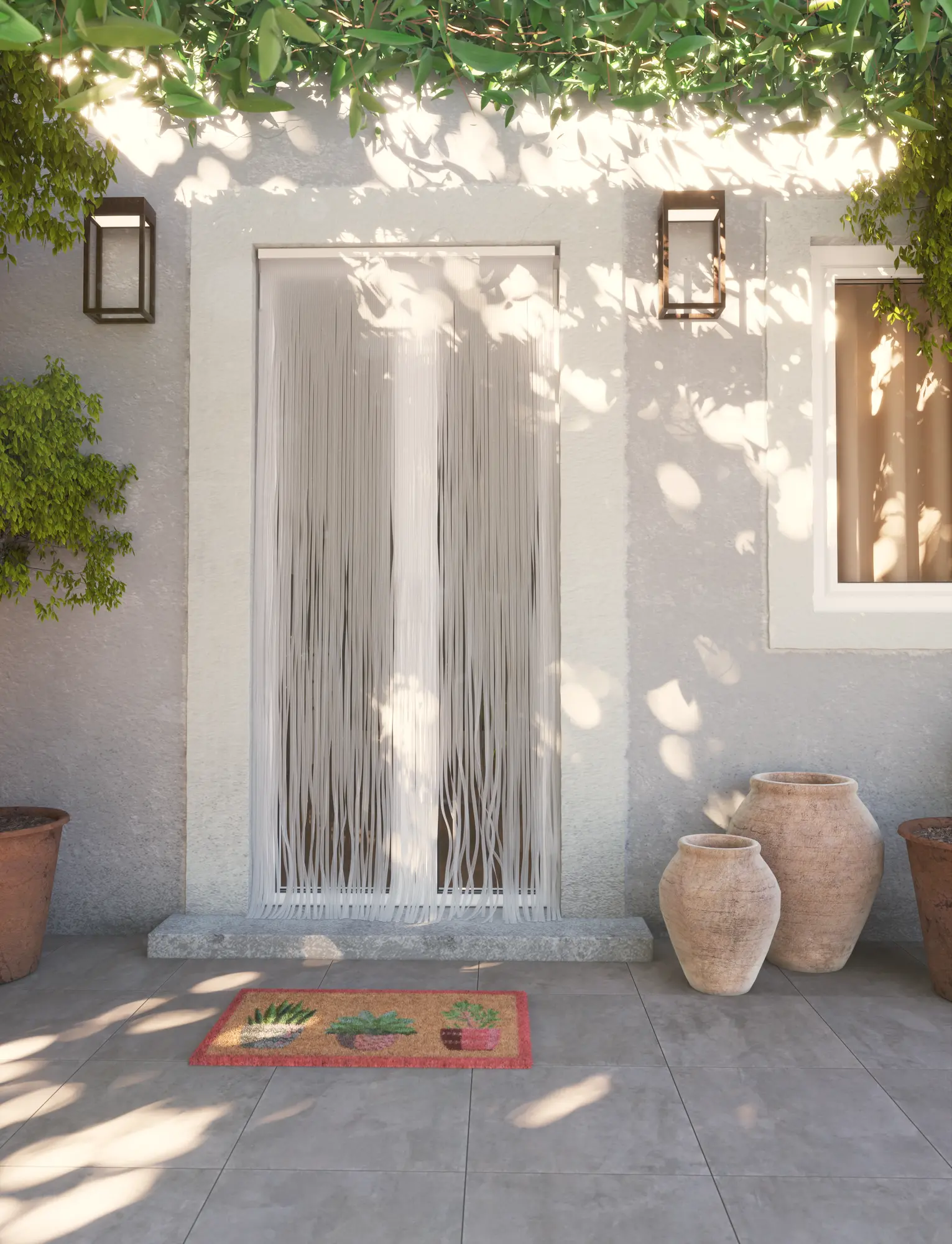 Tapete de entrada COCO VASOS 40X70CM VERDE - 8