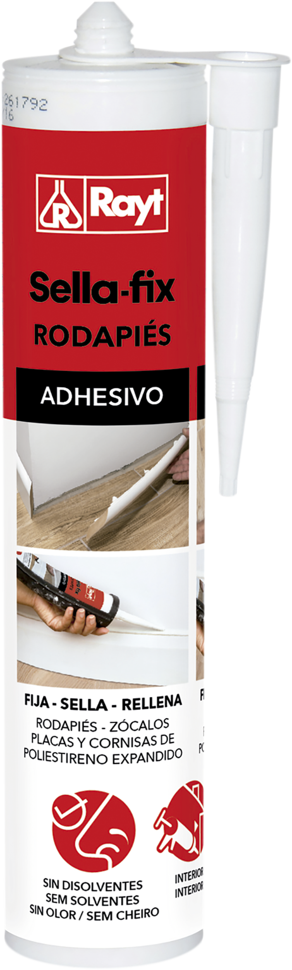 Prego líquido para rodapés Sellafix rodapés branco 300 ml
