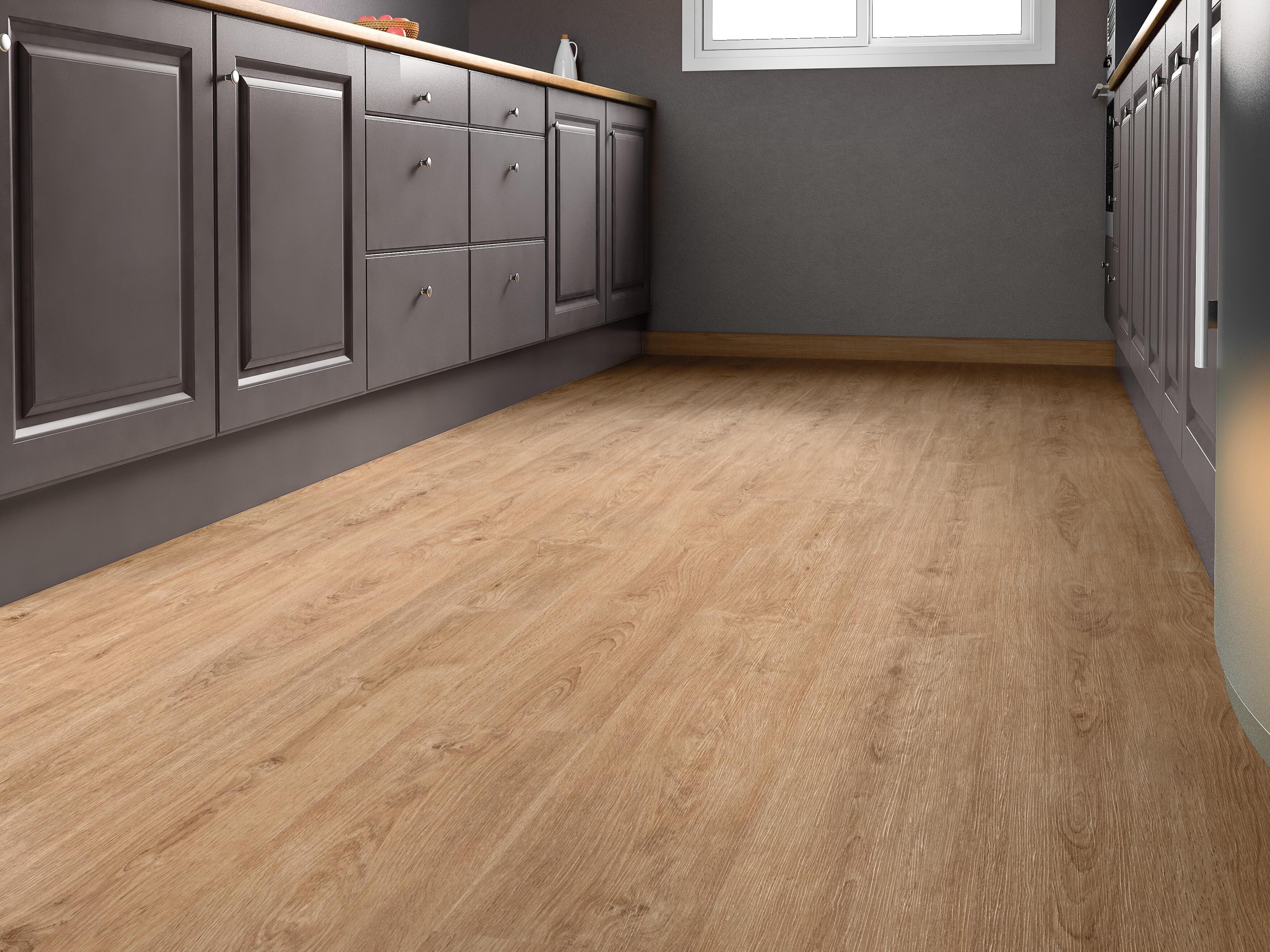 Pavimento laminato Teruel marrone resistente all'acqua Sp 10mm | Leroy