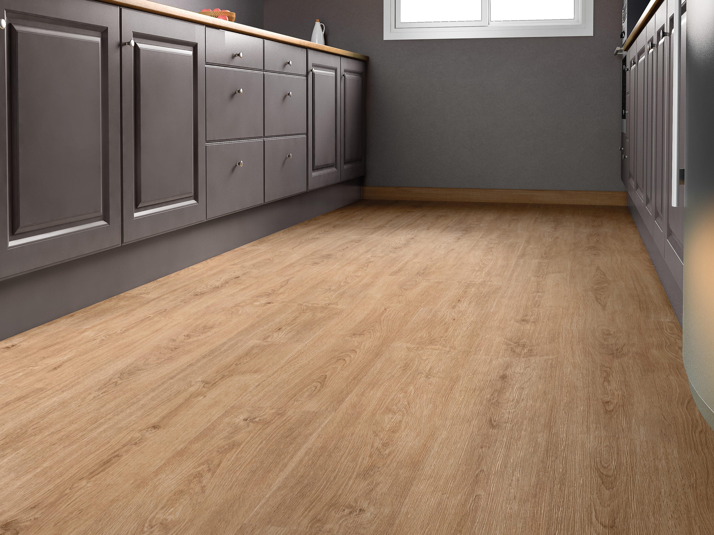 Pavimento laminato Teruel marrone resistente all'acqua Sp 10mm | Leroy Pavimento laminato Teruel marrone resistente all'acqua Sp 10mm | Leroy