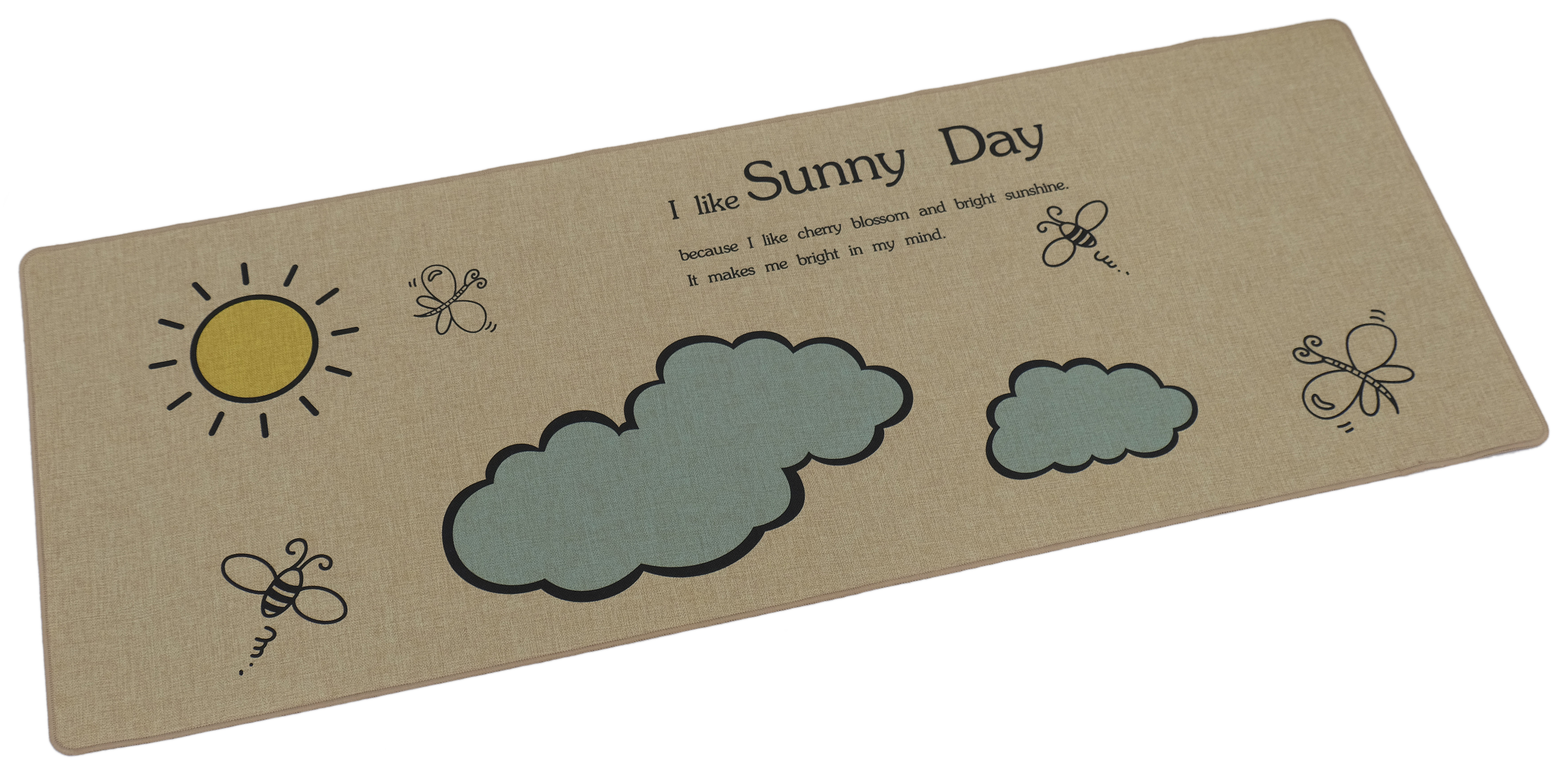 Alfombra polipropileno verona sunny beige 50x130cm