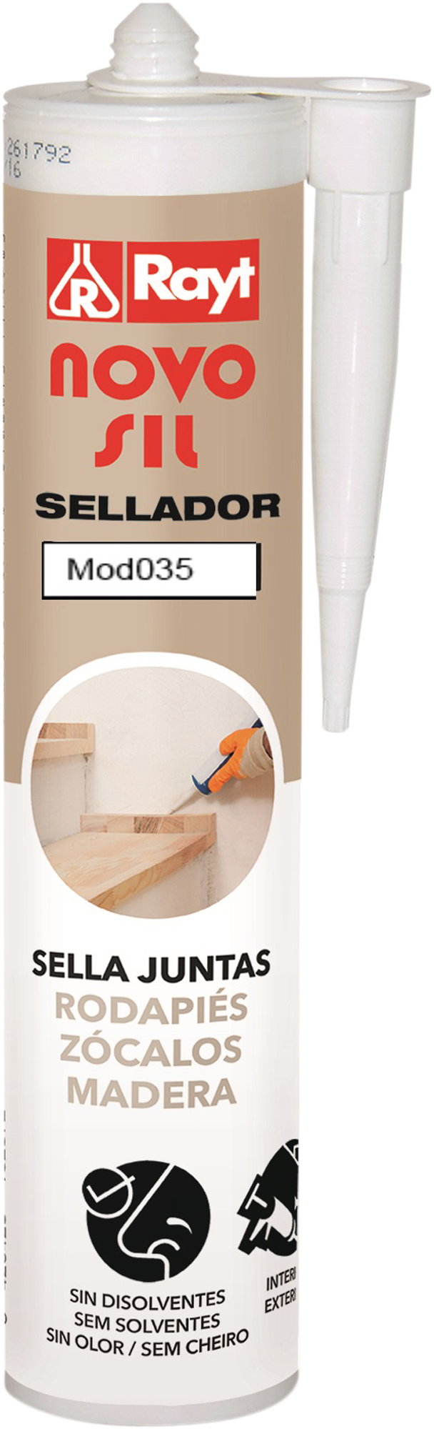 Sellador Novosil Rodapiés NAT375 300ml - 2