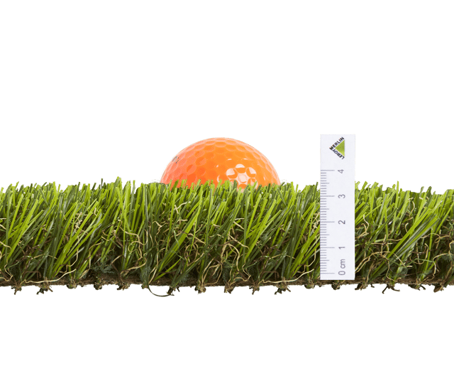 Rolo de relva artificial NATERIAL SANTORINI 35MM 1X5M 5% reciclado 15750 pontadas m2 e 12000 DTex