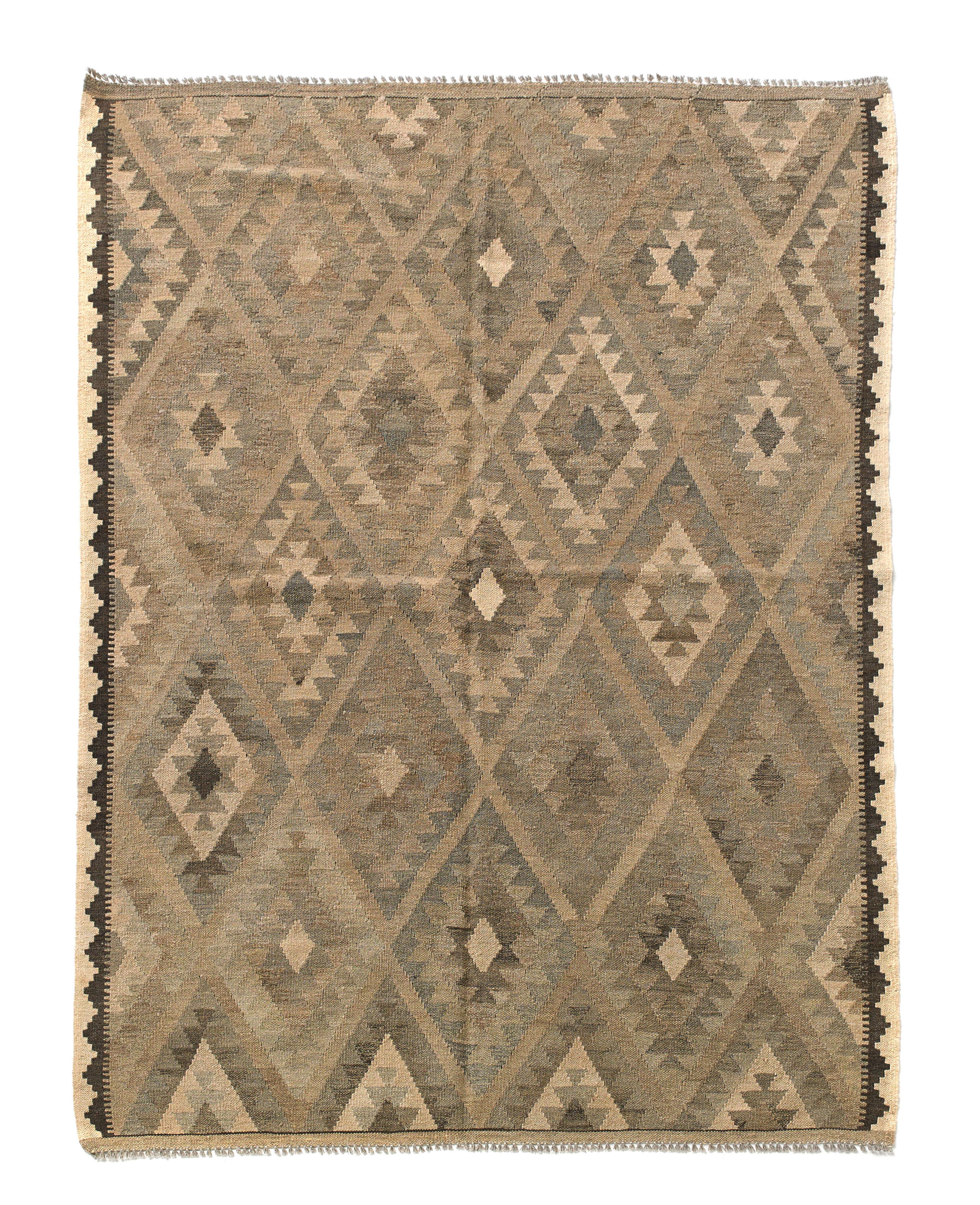 Alfombra lana tejido plano kilim herat 4 multicolor 150x200cm