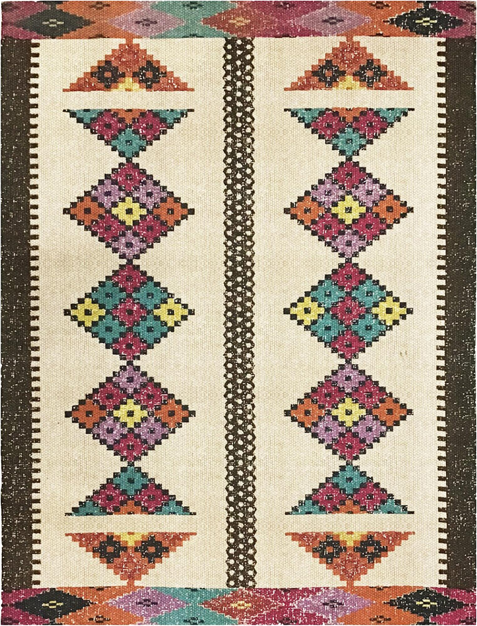 Alfombra algodón frida multicolor rectangular 120x170cm