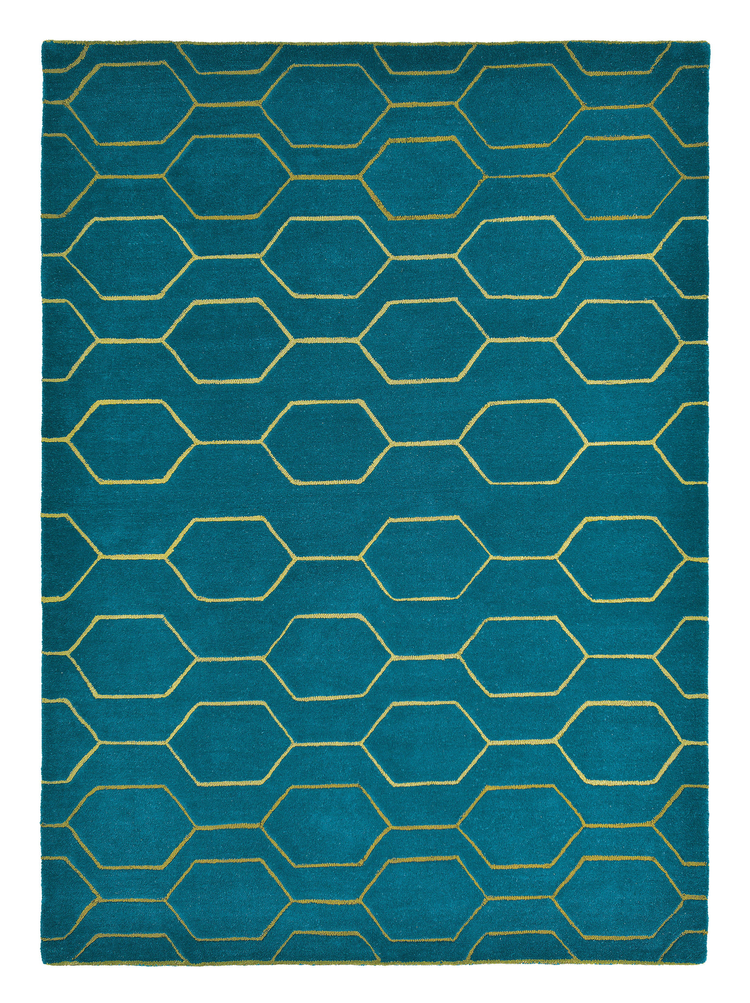Alfombra lana y viscosa wedgewood arris-teal 37307 170x240cm