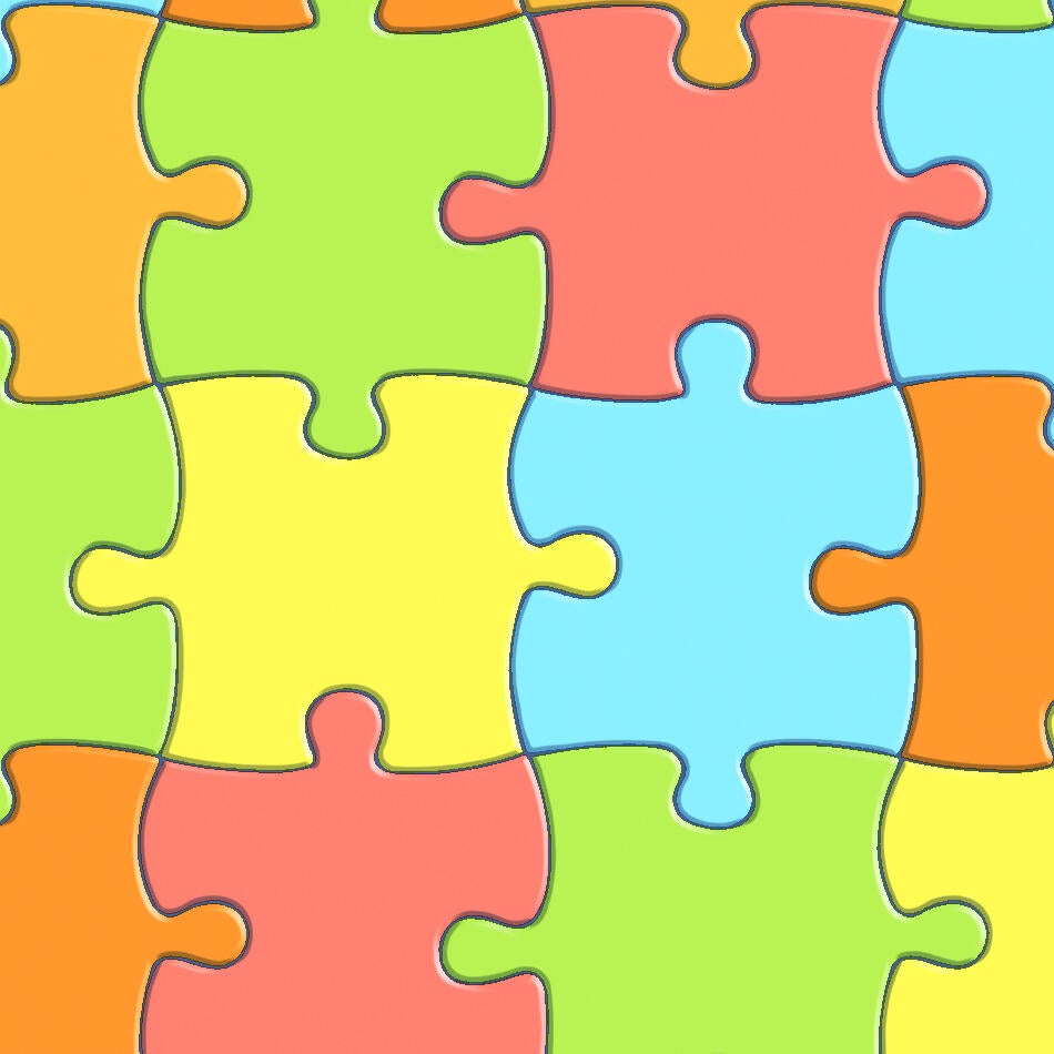 Pavimento vinílico a rolo forte Tarkett Play Puzzle (largura do rolo 2m) - 2