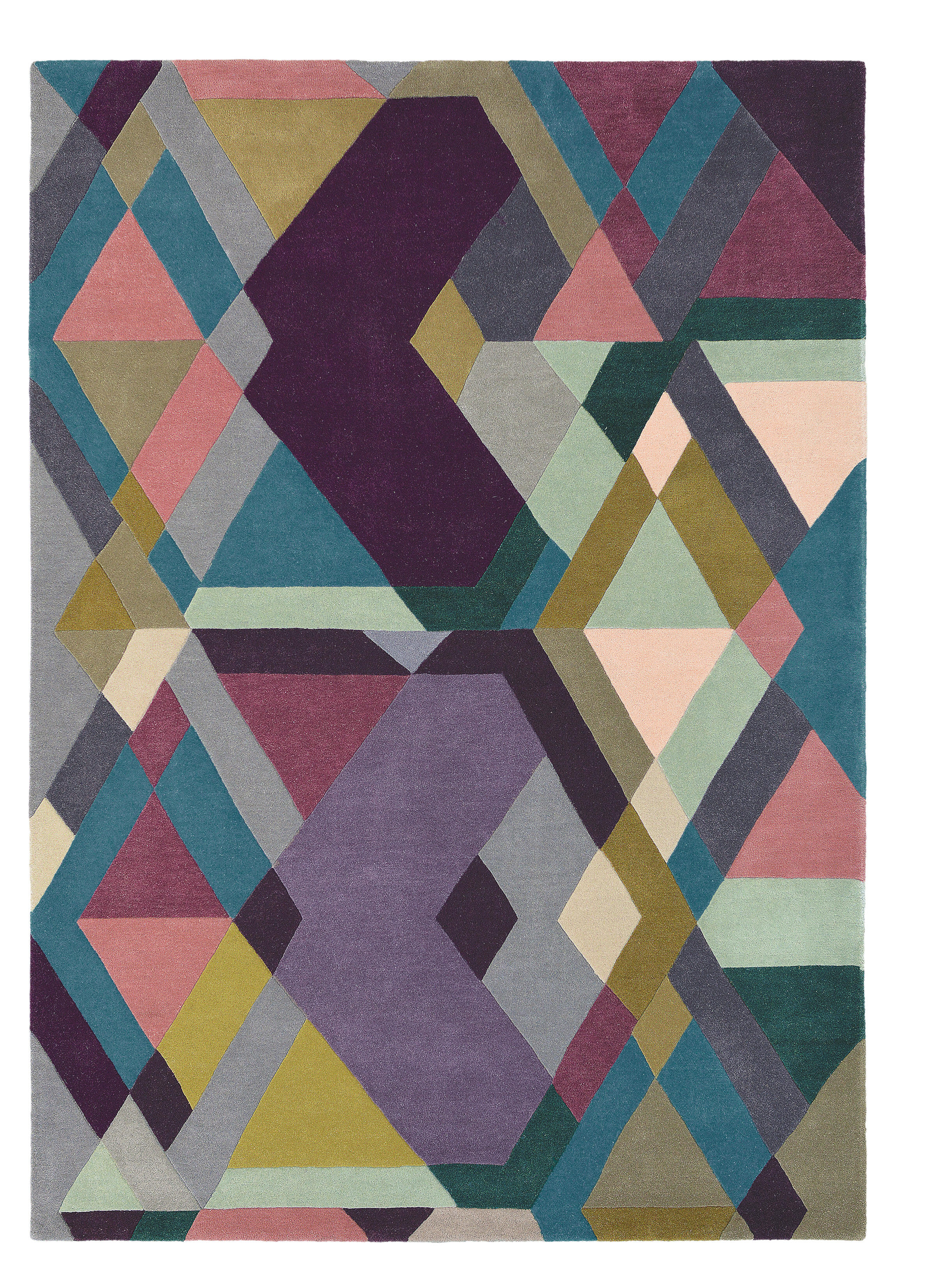 Alfombra lana y viscosa ted barker mosaic-lig-pu 170x240cm