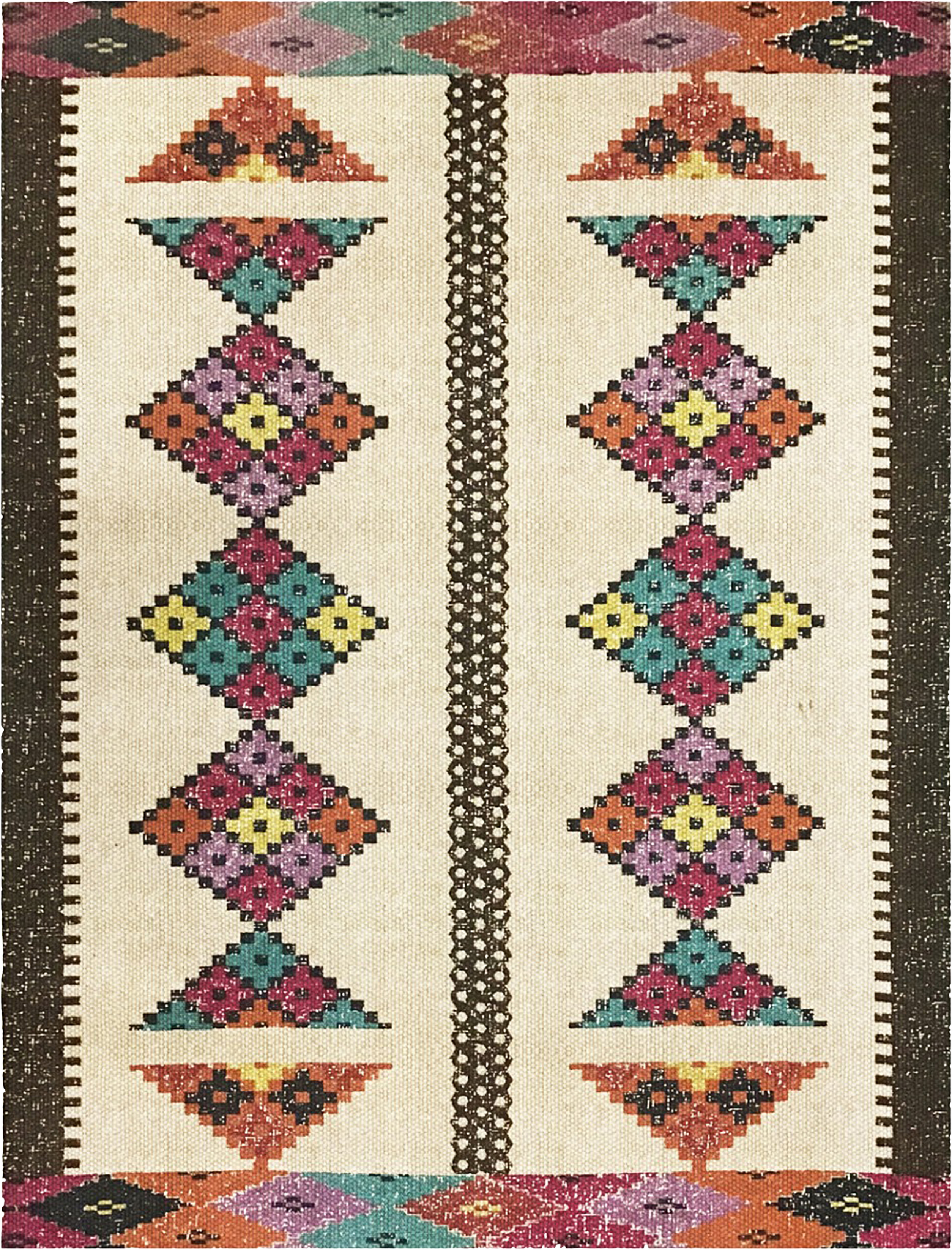 Alfombra algodón frida multicolor rectangular 160x230cm