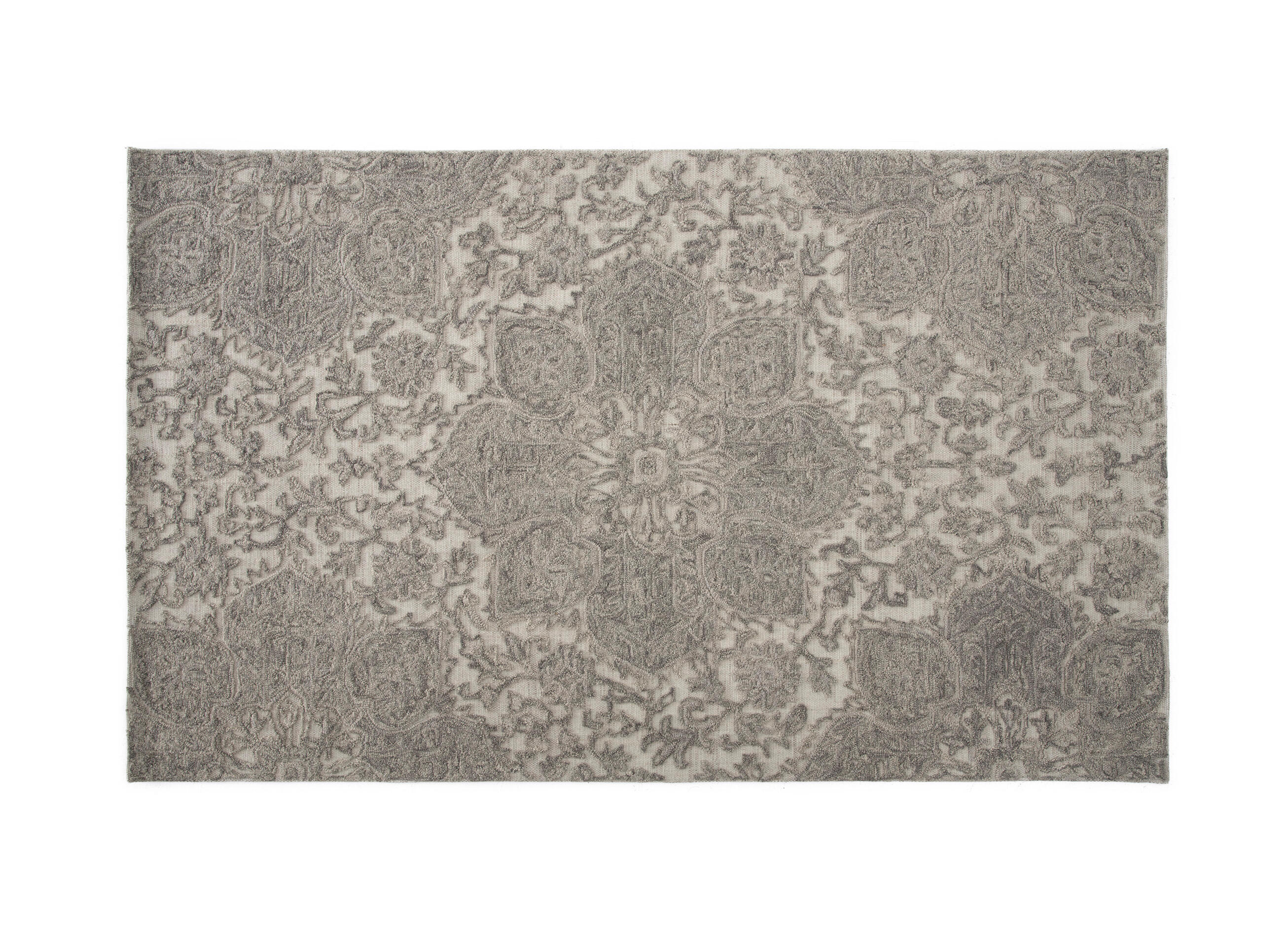 Alfombra lana tejido plano luxuri dark gris 120x170cm