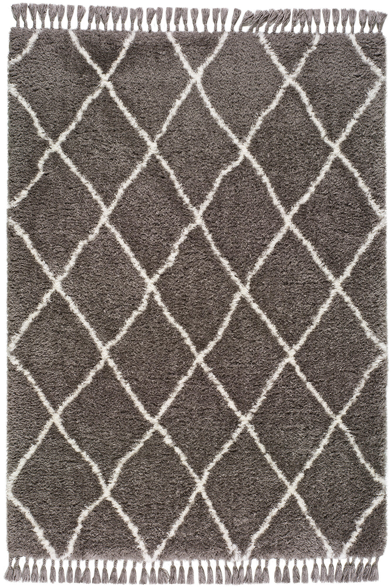 Alfombra poliéster bereber samira gris 120x170cm