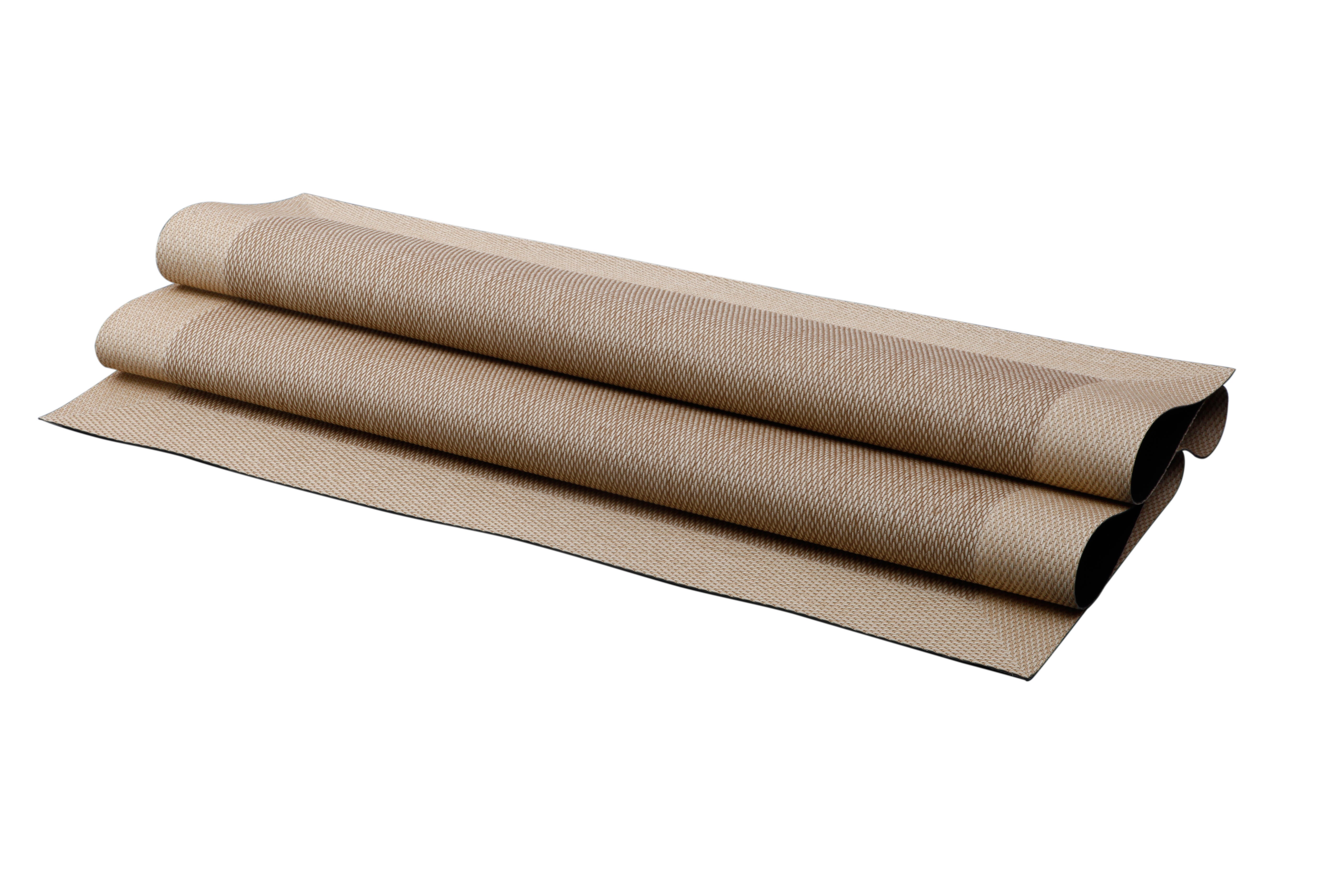 Alfombra exterior/interior pvc Teplon Cenefa 120x180cm tejido plano base antideslizante marco beige / natural - 5