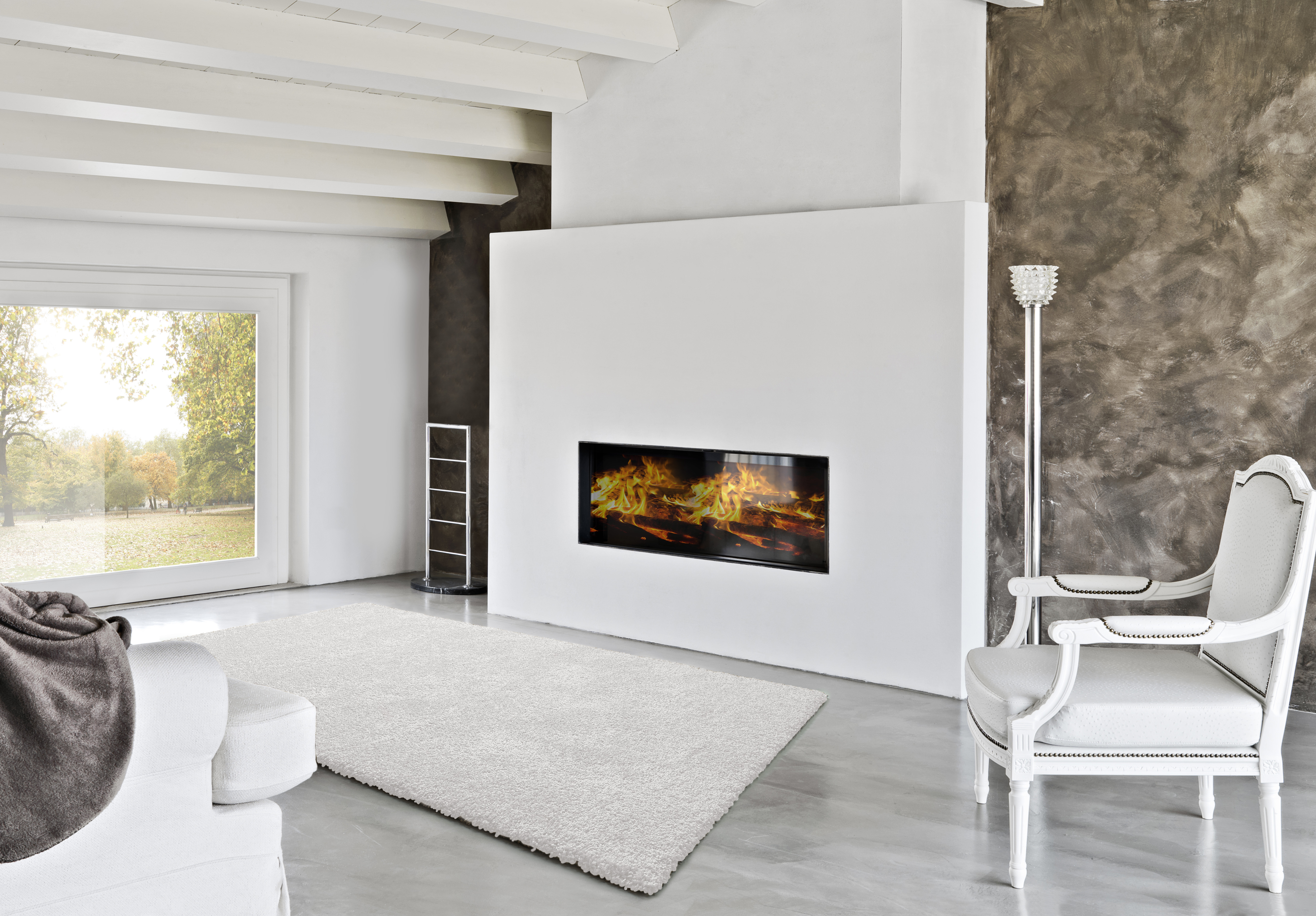 Tapete retangular Shaggy Norge 120x180cm Branco - 5