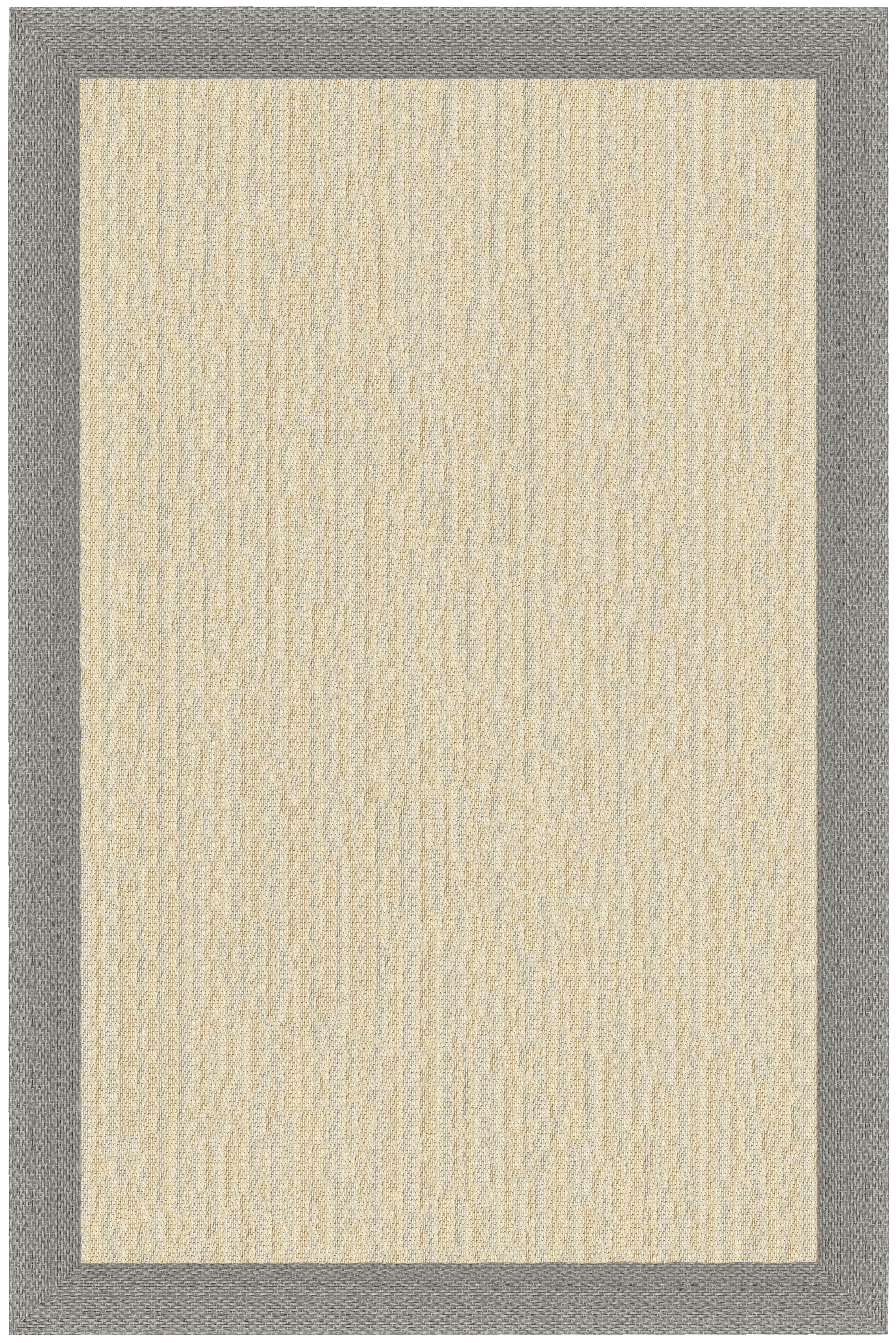 Alfombra exterior/interior pvc teplon natural natural, gris ceniza 140x200cm
