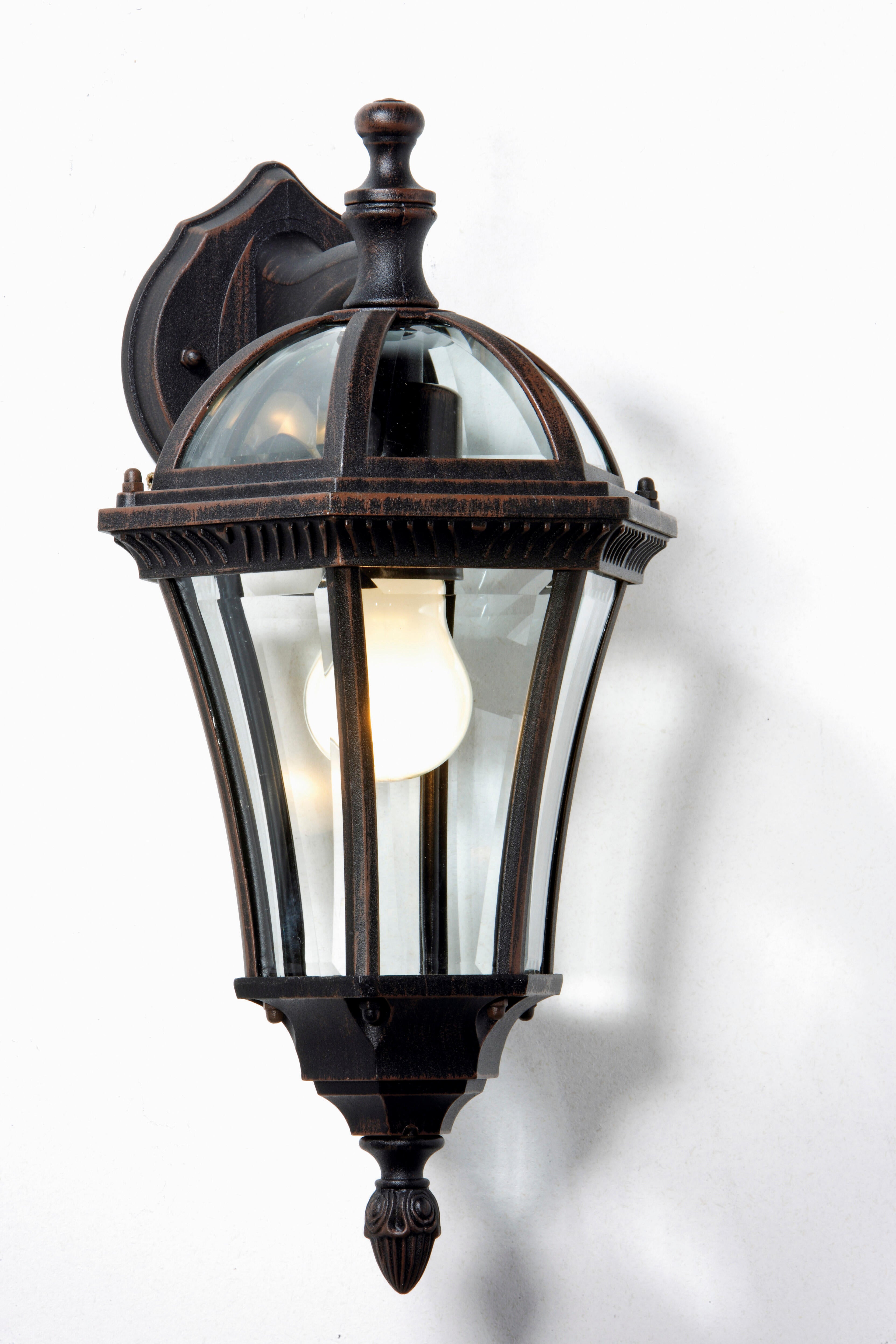 Applique descendante E27, aluminium / verre, marron, Jaipur, INSPIRE - 5