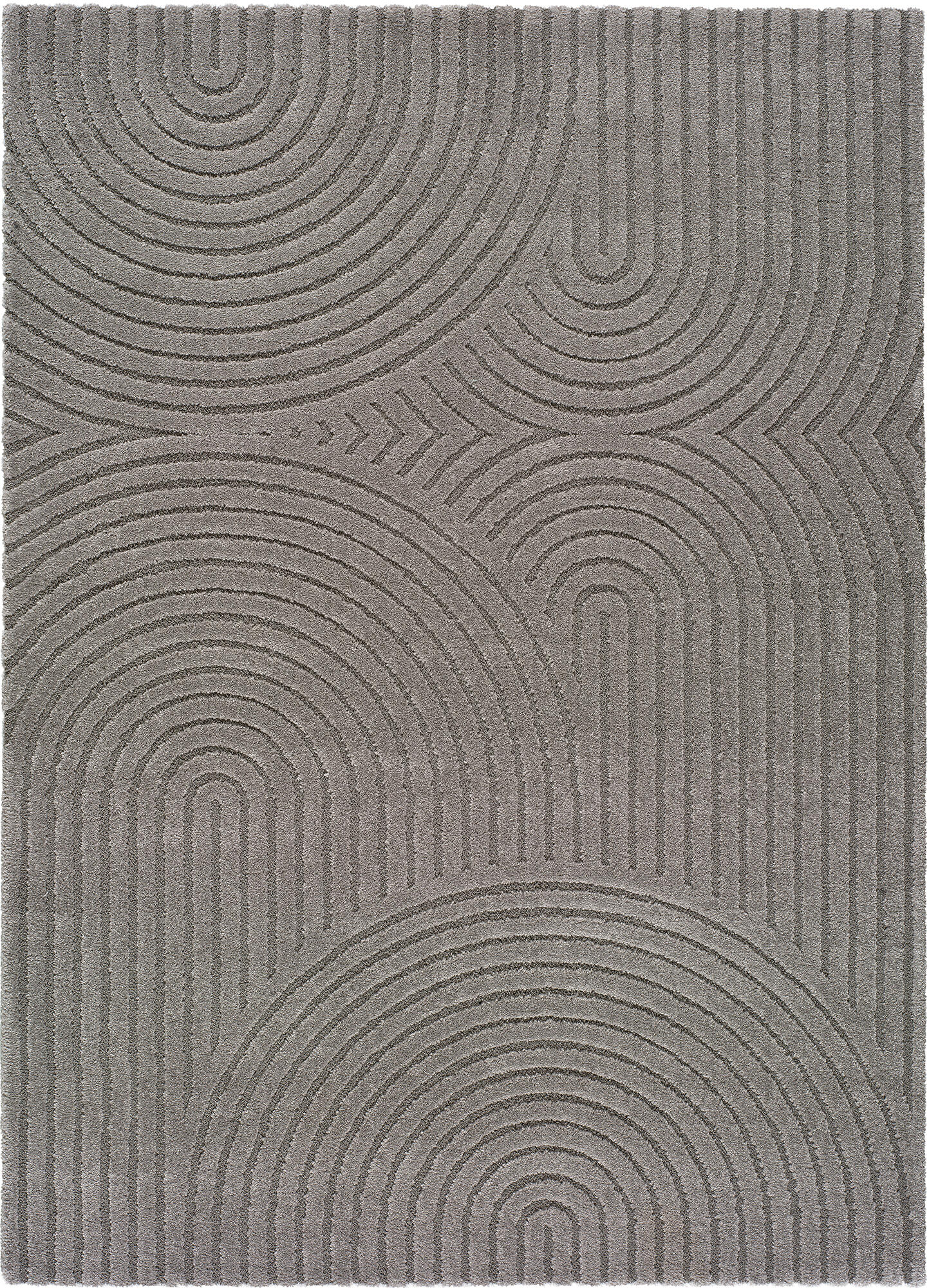 Alfombra polipropileno pelo corto lina gris 160x230cm