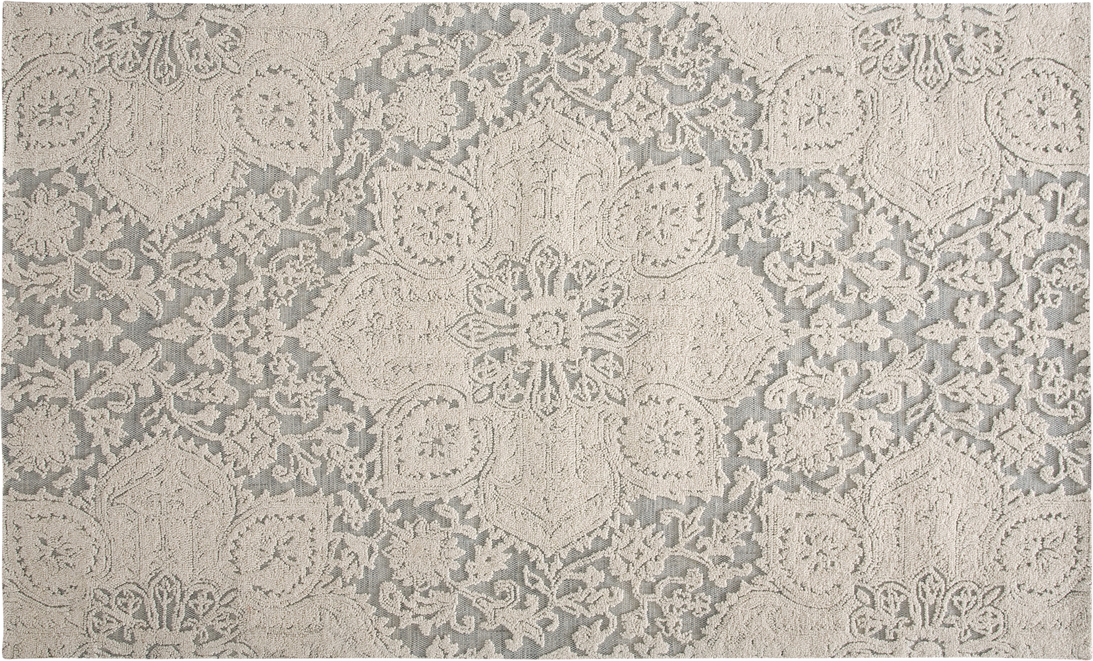 Alfombra pie de cama lana luxuri gris 60x100cm
