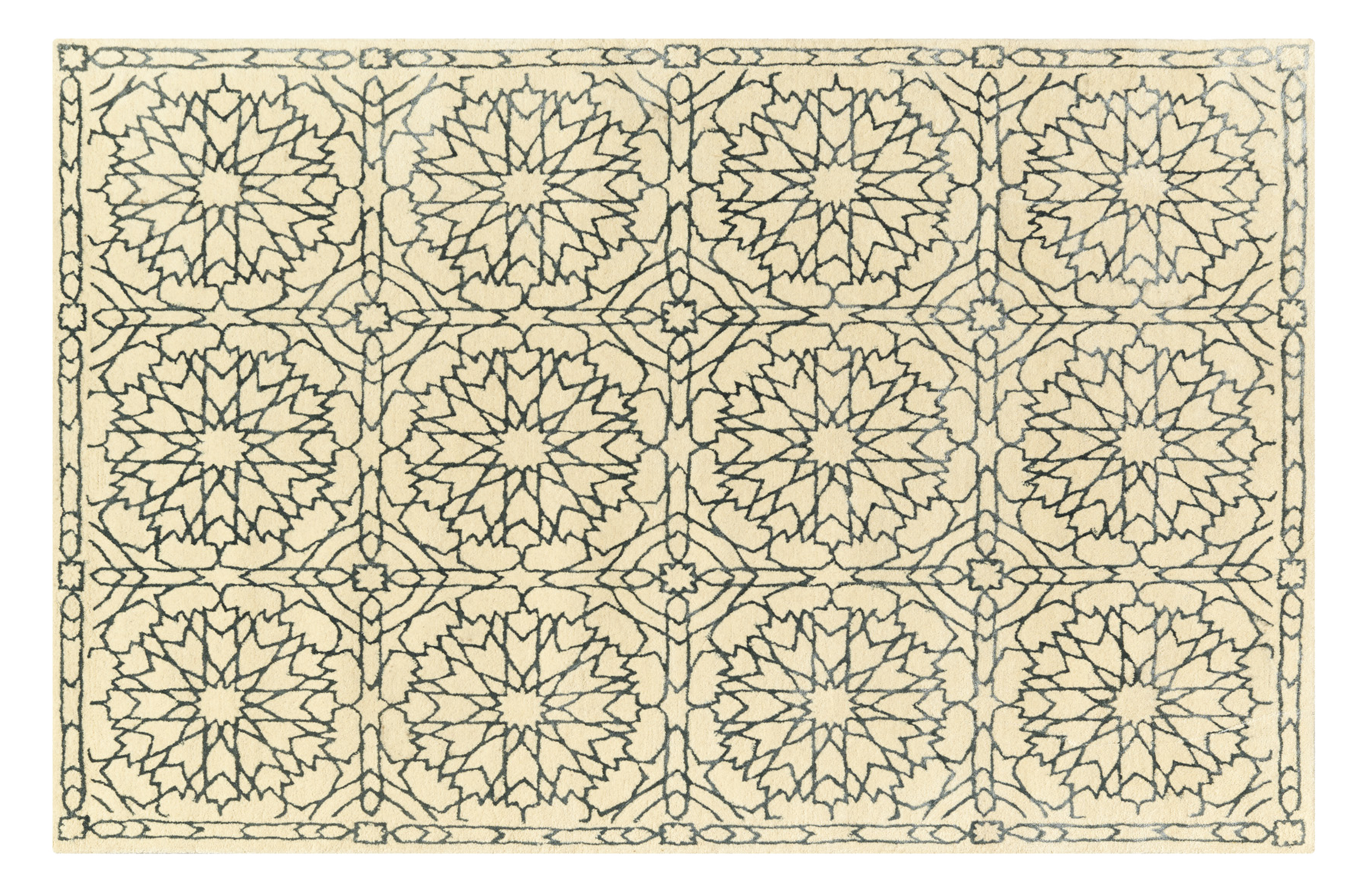 Alfombra gris lana infinity 120x170cm