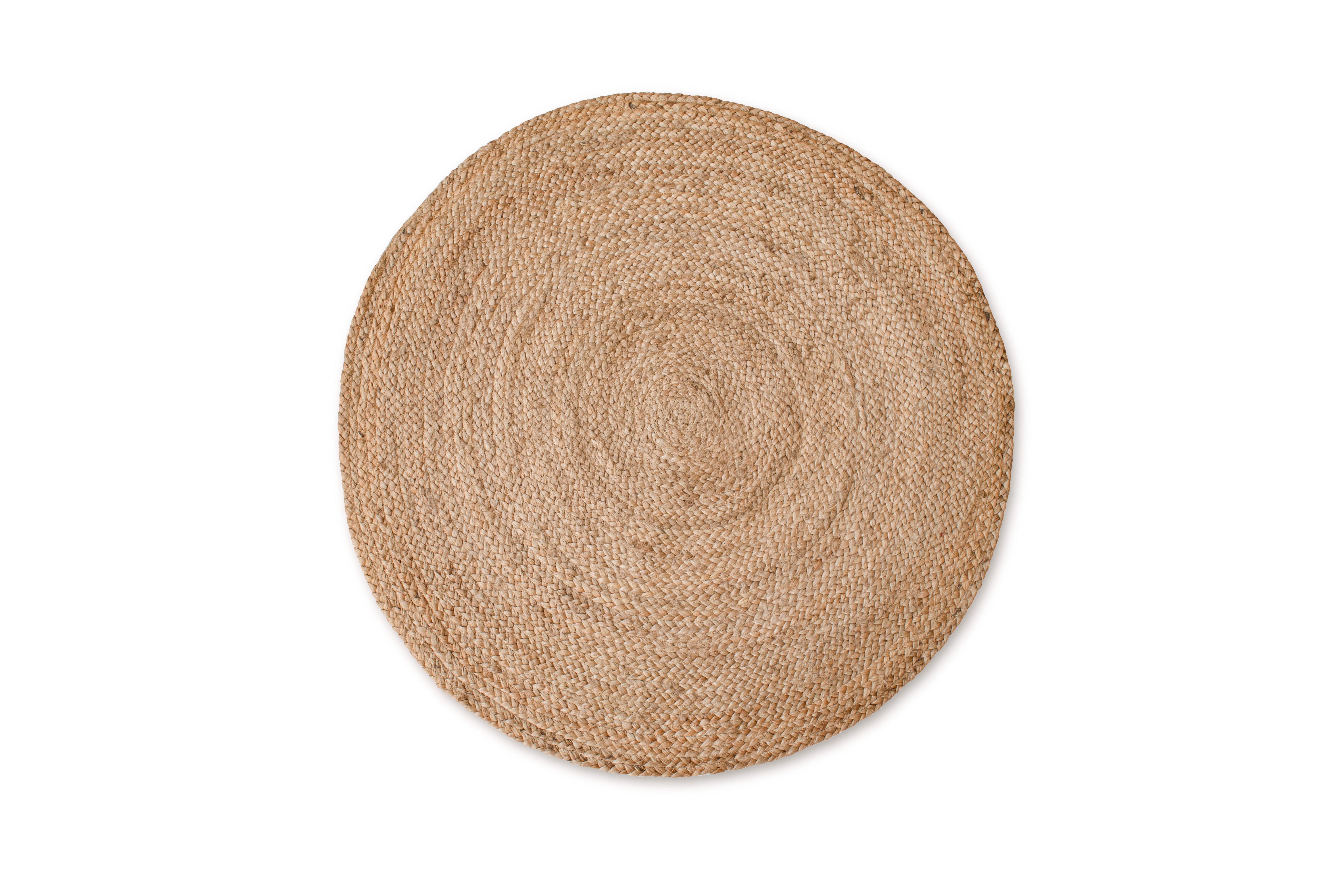 Alfombra yute tejido plano yute ibiza natural redonda 140x140cm