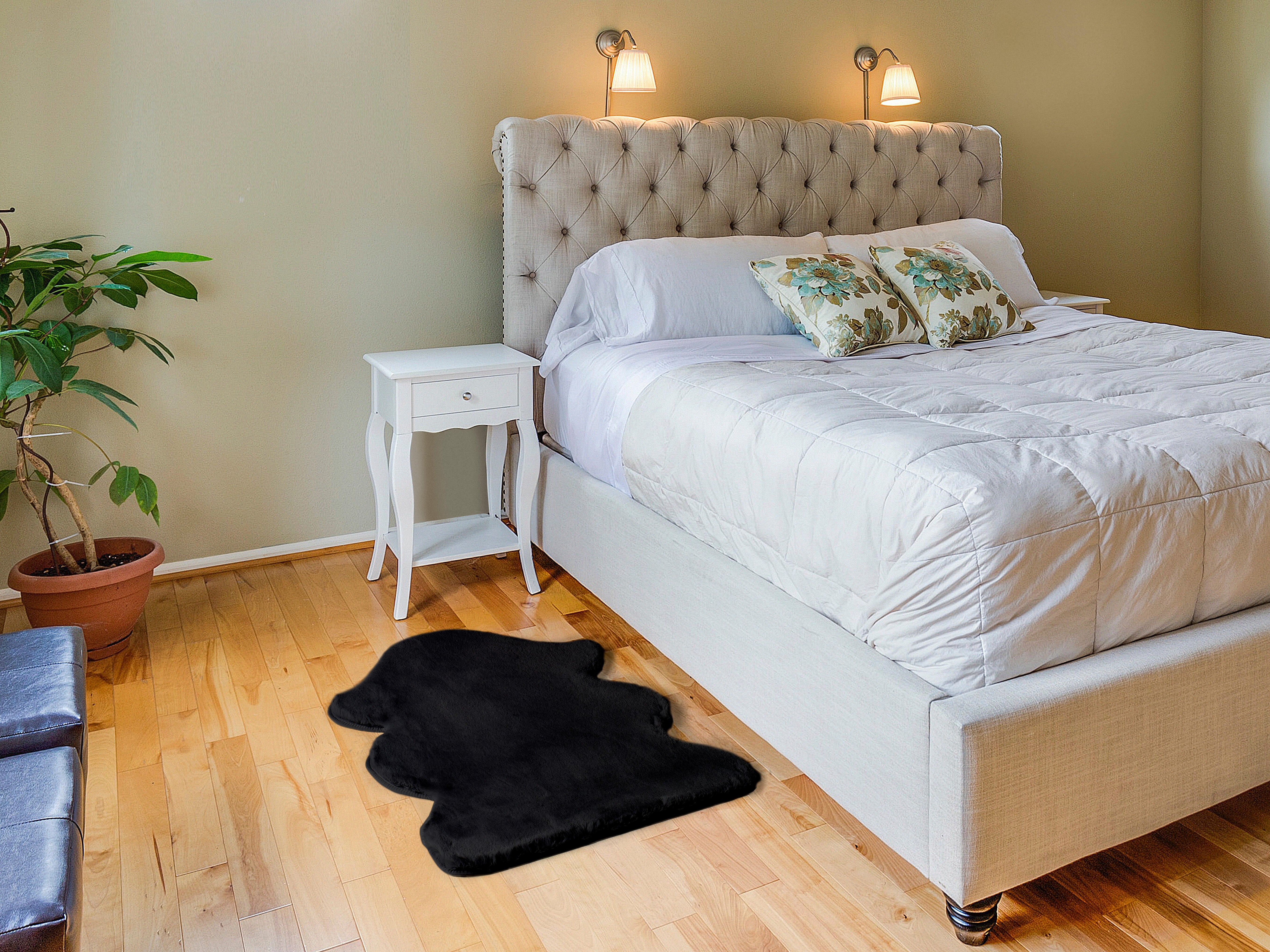 Tapete liso FOX PRETO 60X90CM - 2