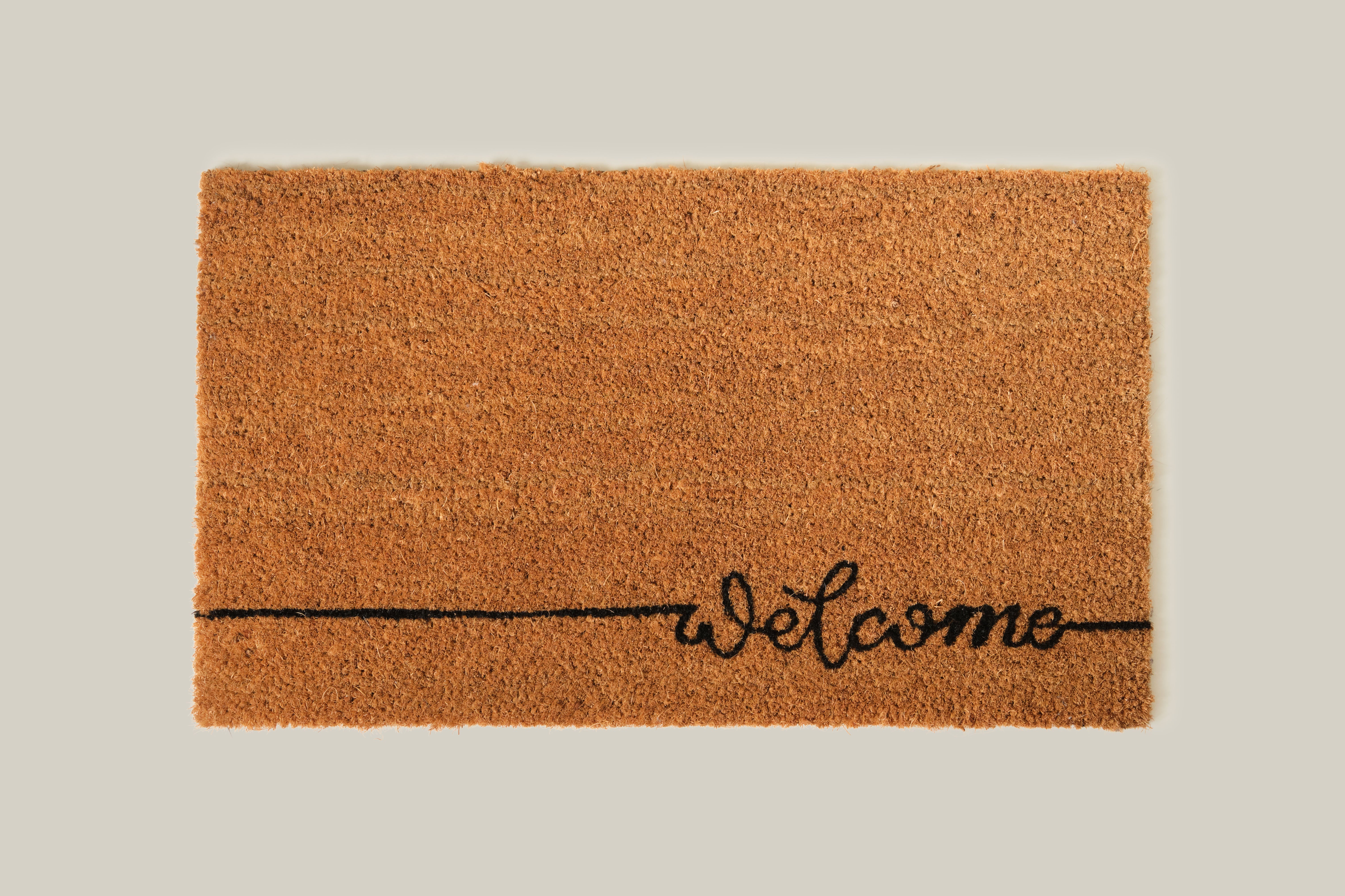 Felpudo negro de fibra de coco / pvc 35 x60 cm - 4