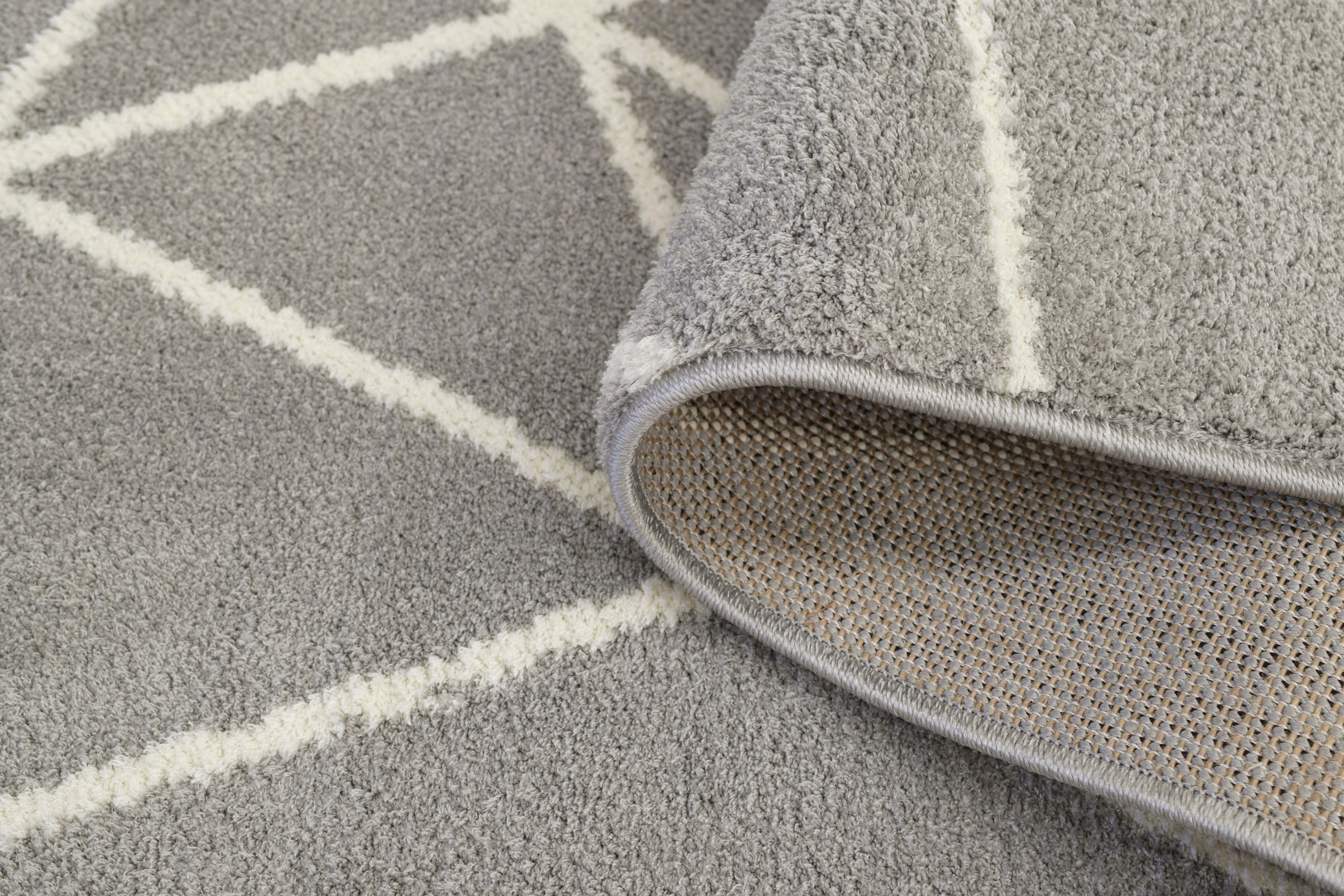 Alfombra poliéster bohemian gris / beige 160x230cm