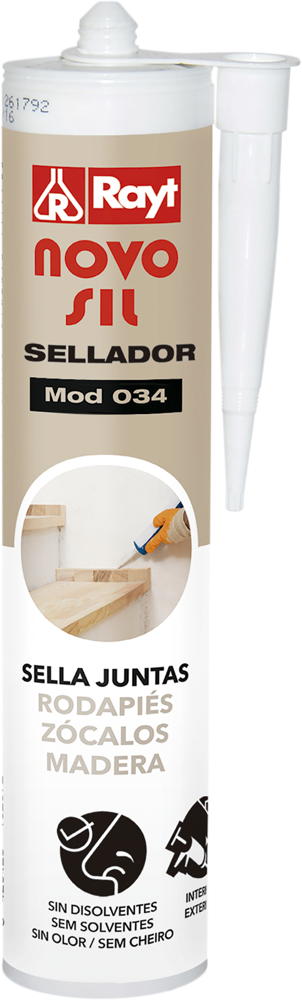 Sellador Novosil rodapiés NAT365 300 ml - 2