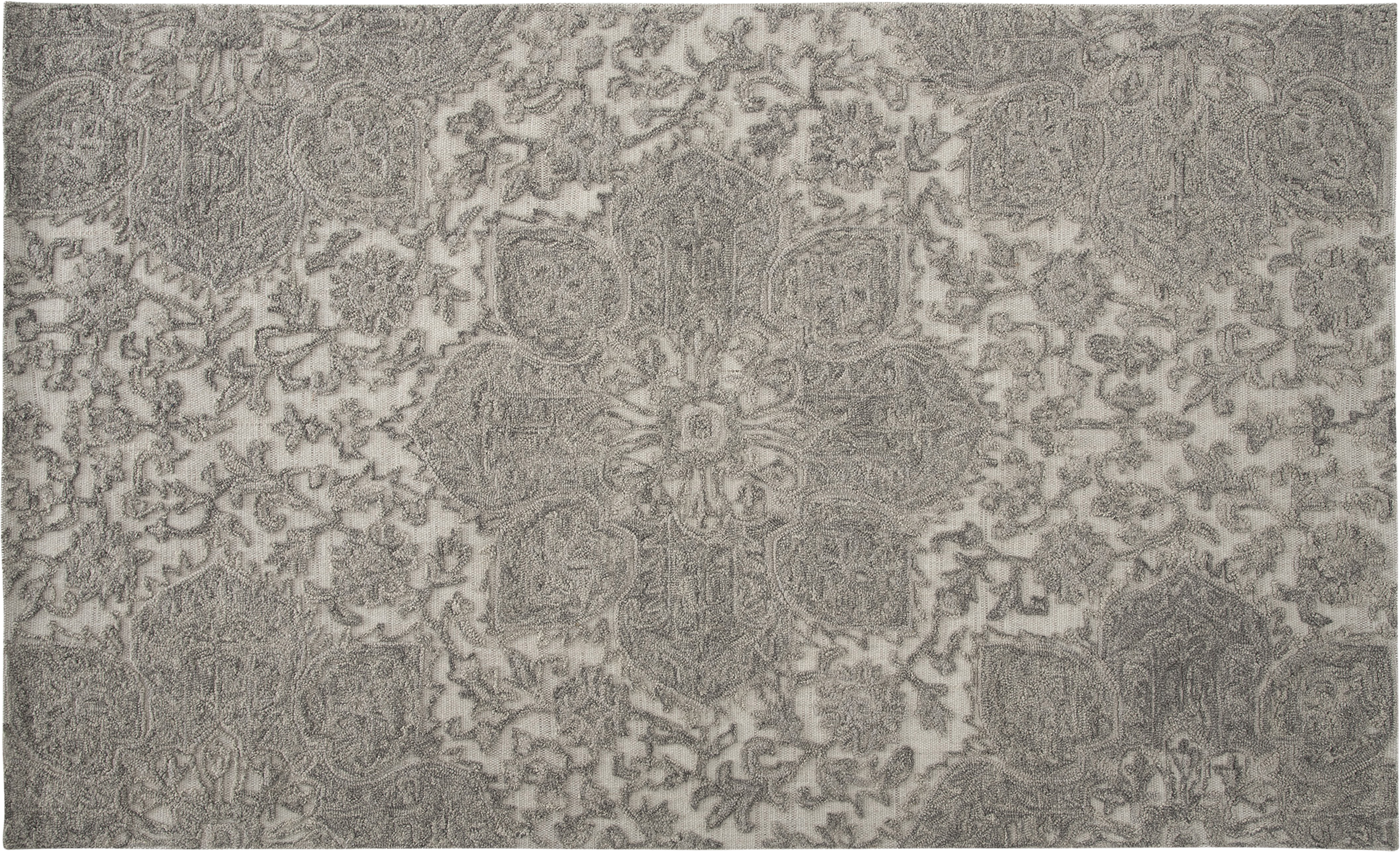 Alfombra lana tejido plano luxuri dark gris 160x230cm