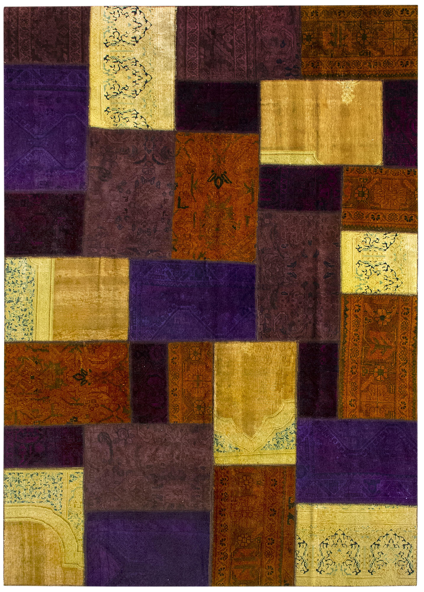 Alfombra de lana collage 243x341 cm