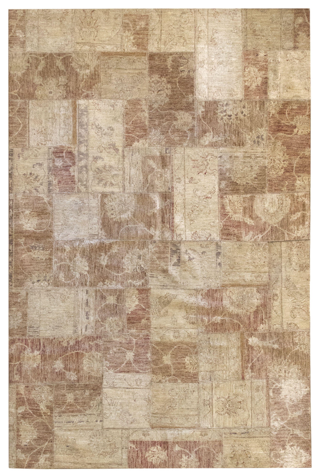 Alfombra de lana tabriz collage 193x294 cm