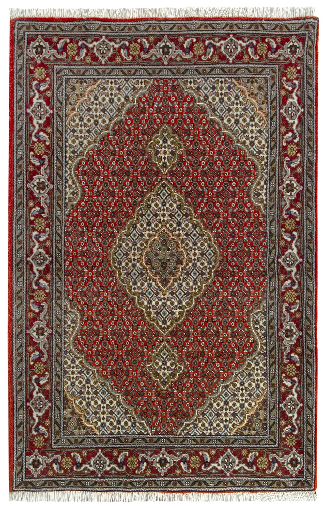 Alfombra de lana tabriz 102x155 cm