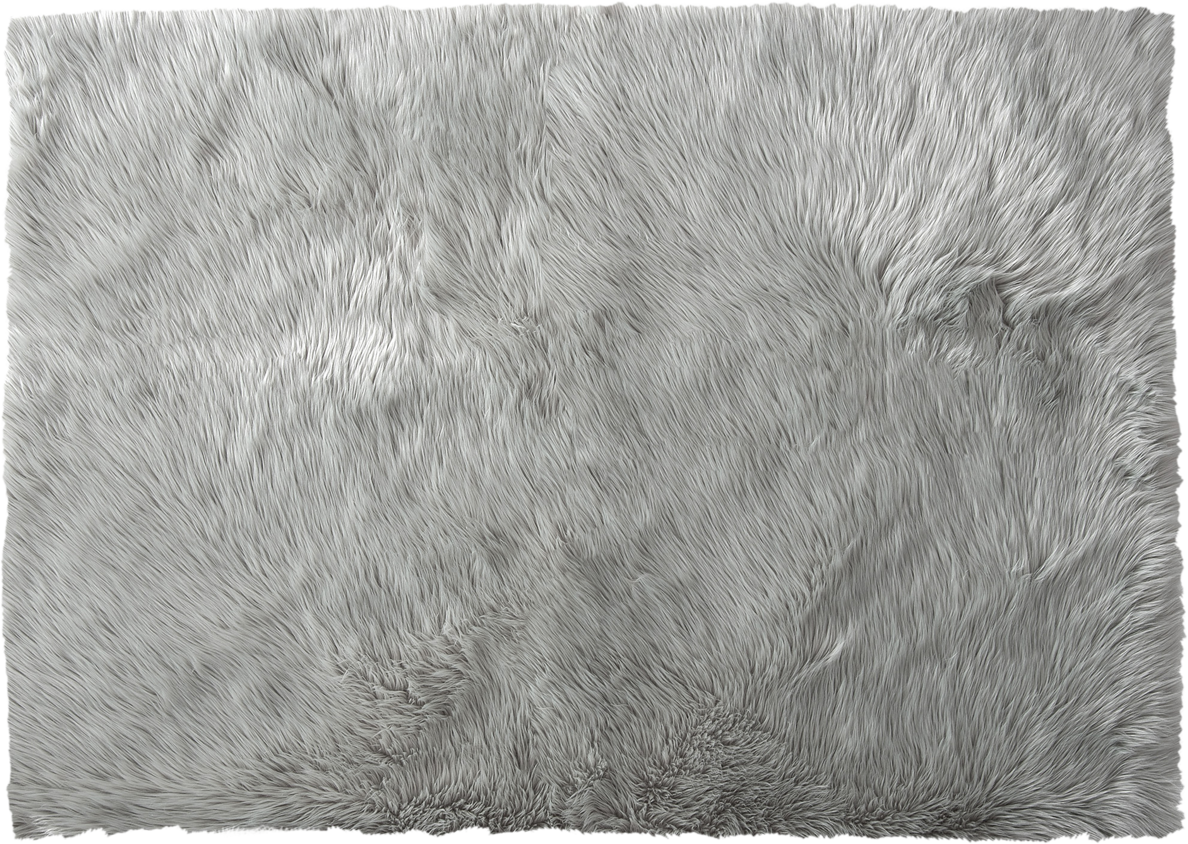 Alfombra pie de cama acrílico skin silver gris rectangular 70x120cm