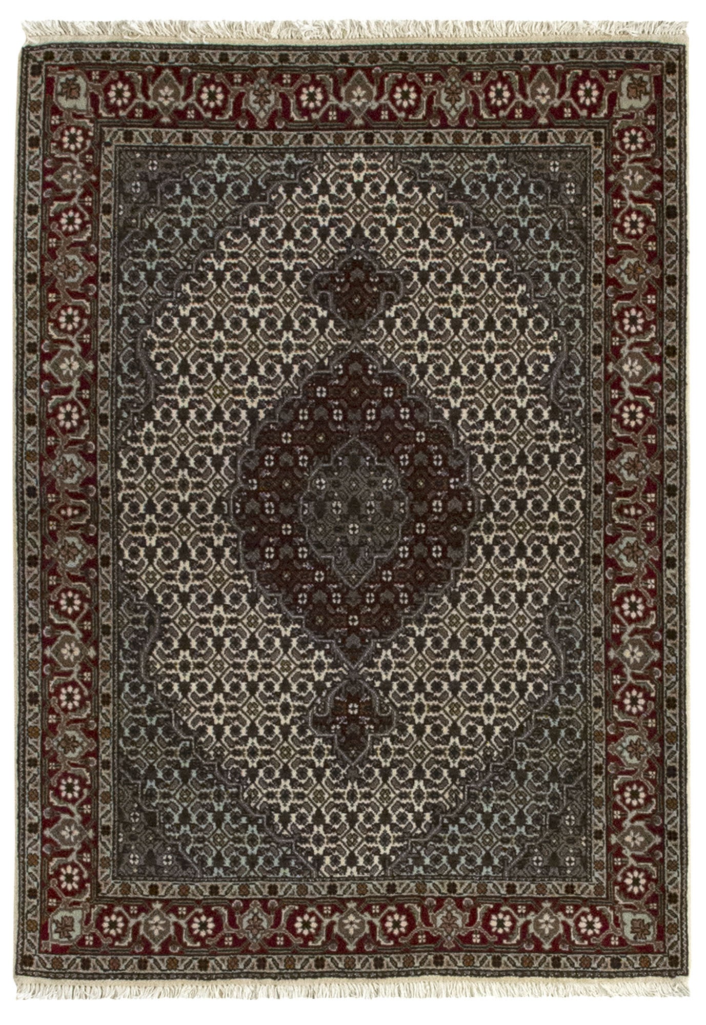 Alfombra de lana tabriz 102x150 cm multicolor